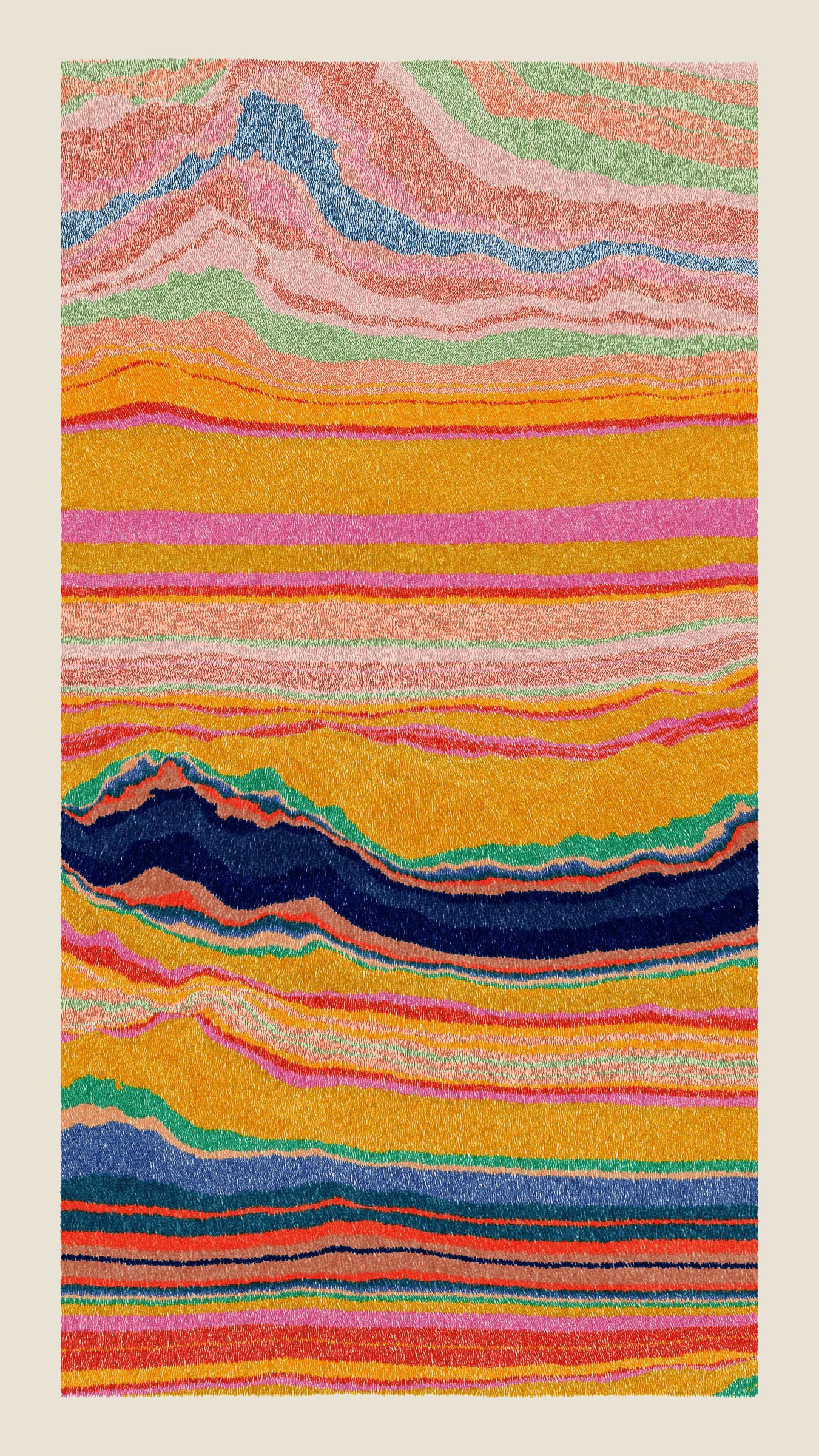 Art Blocks - Art Blocks v2 - Meridian #390 - NFT # 163000390