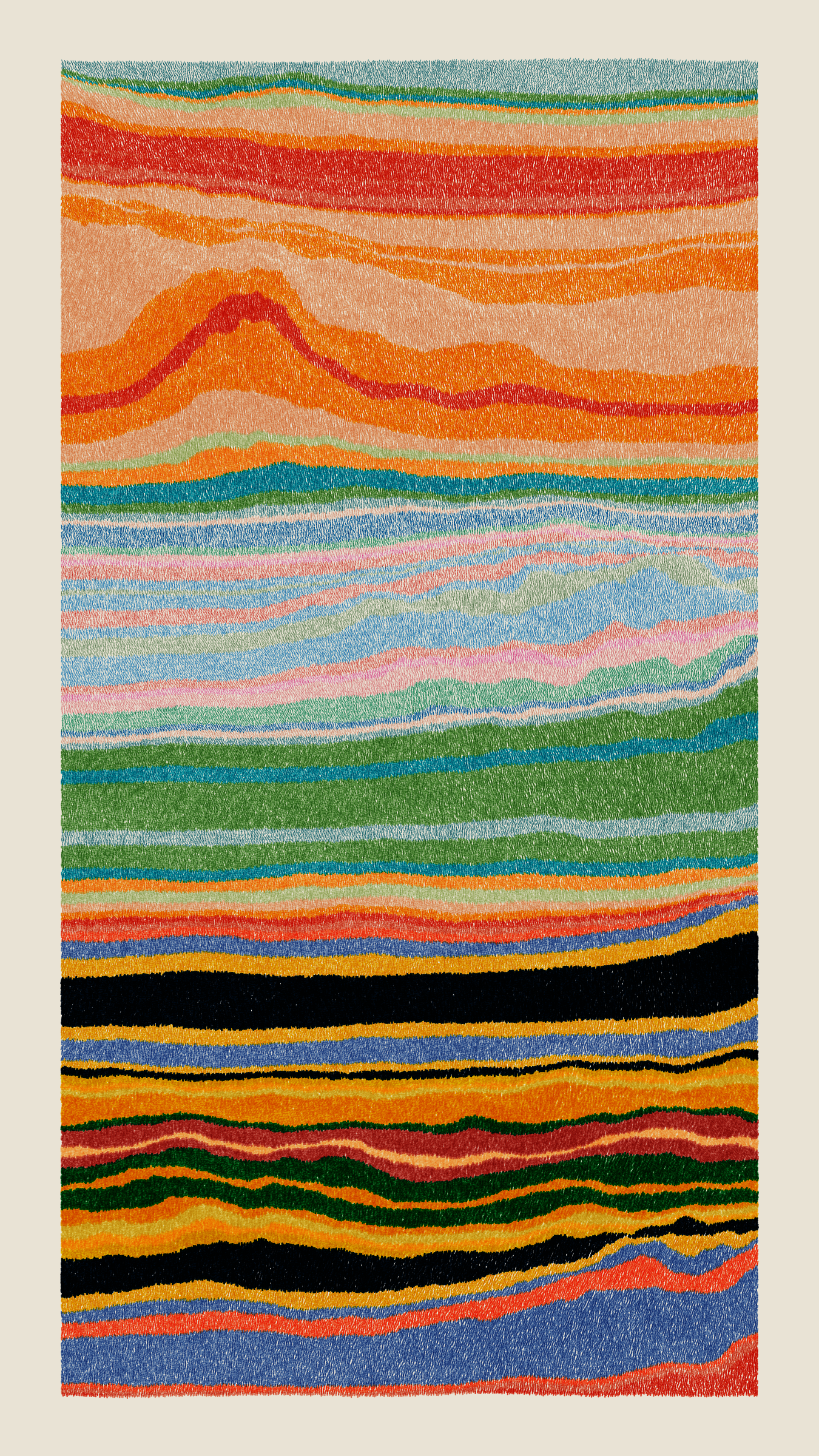 Art Blocks - Art Blocks v2 - Meridian #392 - NFT # 163000392