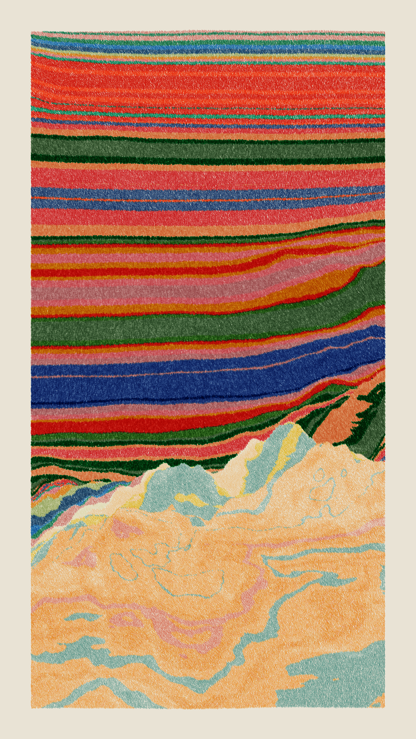 Art Blocks - Art Blocks v2 - Meridian #492 - NFT # 163000492