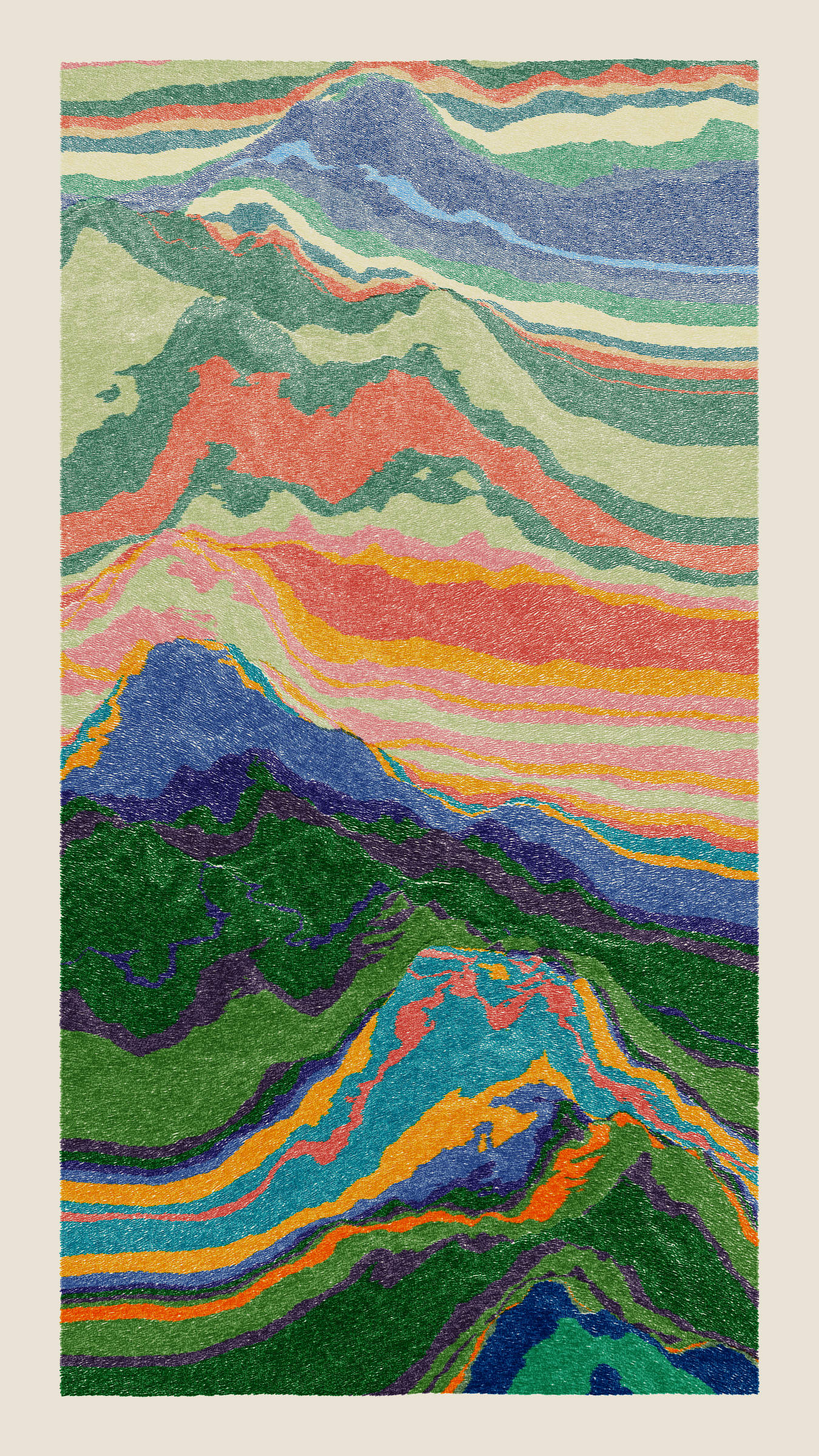 Art Blocks - Art Blocks v2 - Meridian #493 - NFT # 163000493