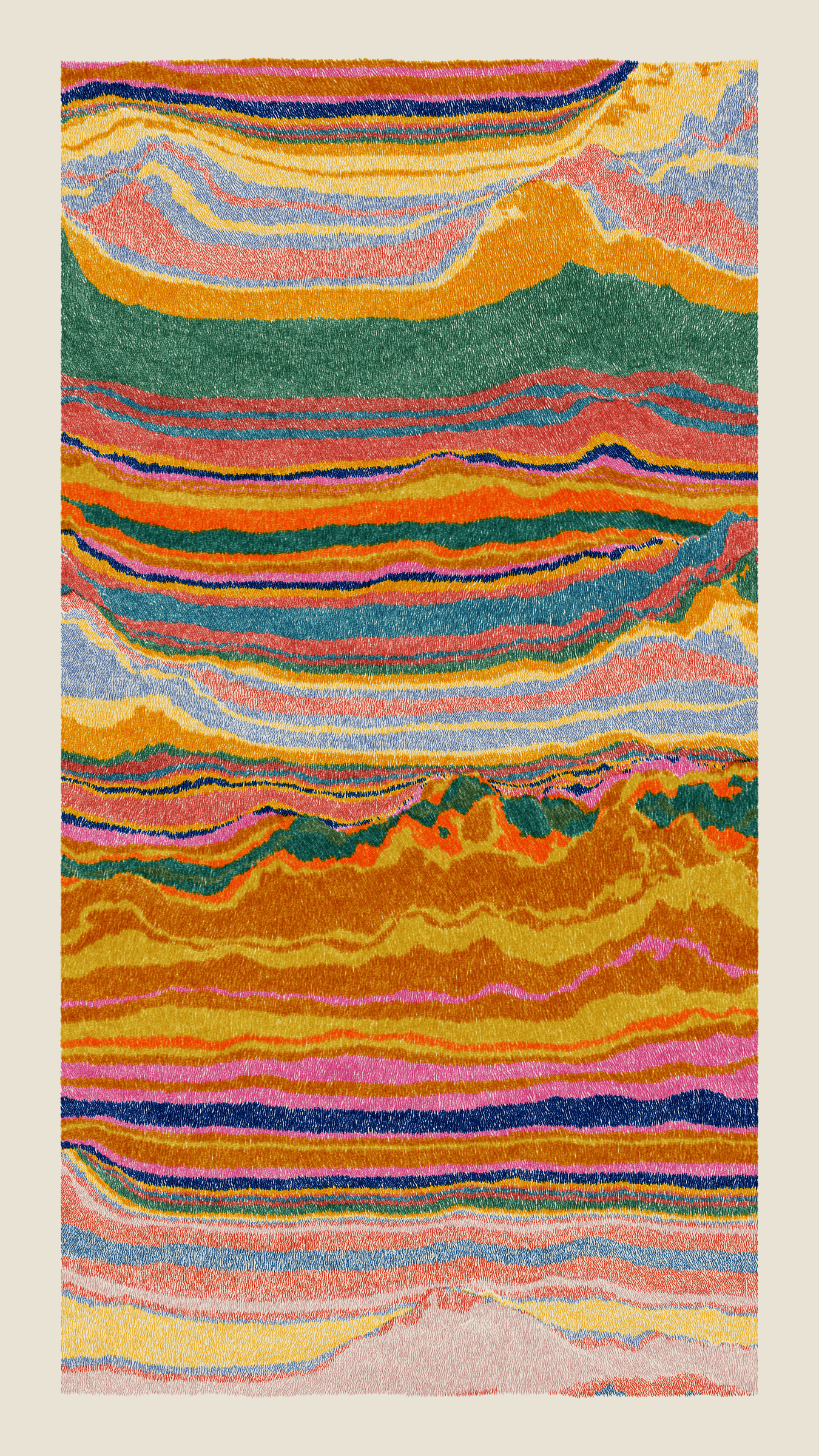 Art Blocks - Art Blocks v2 - Meridian #555 - NFT # 163000555