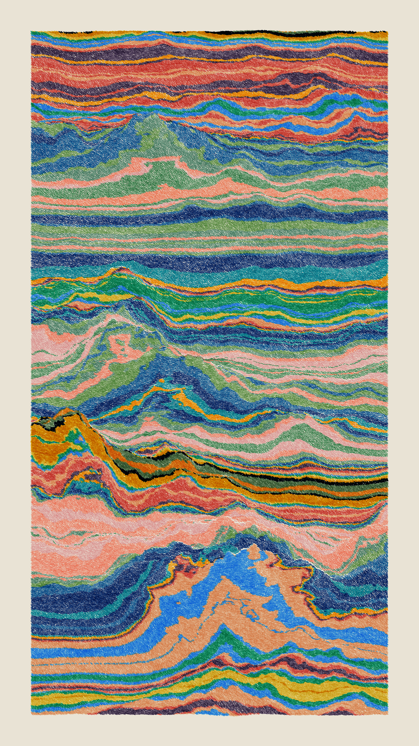 Art Blocks - Art Blocks v2 - Meridian #578 - NFT # 163000578