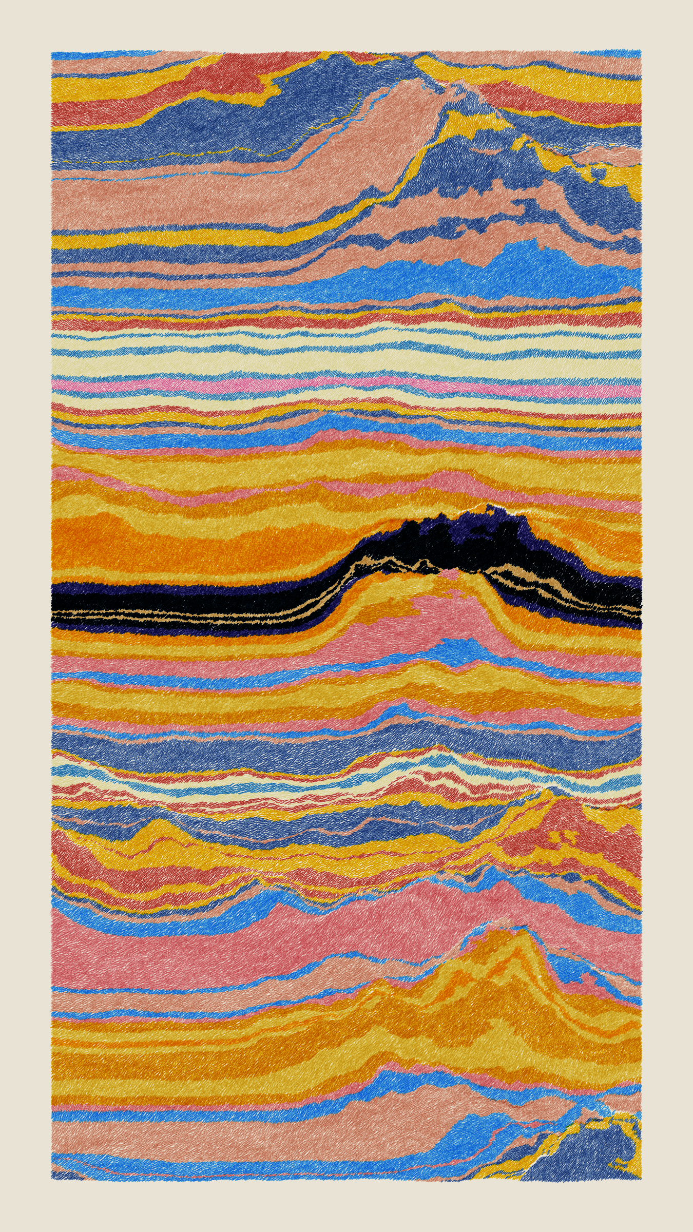 Art Blocks - Art Blocks v2 - Meridian #641 - NFT # 163000641