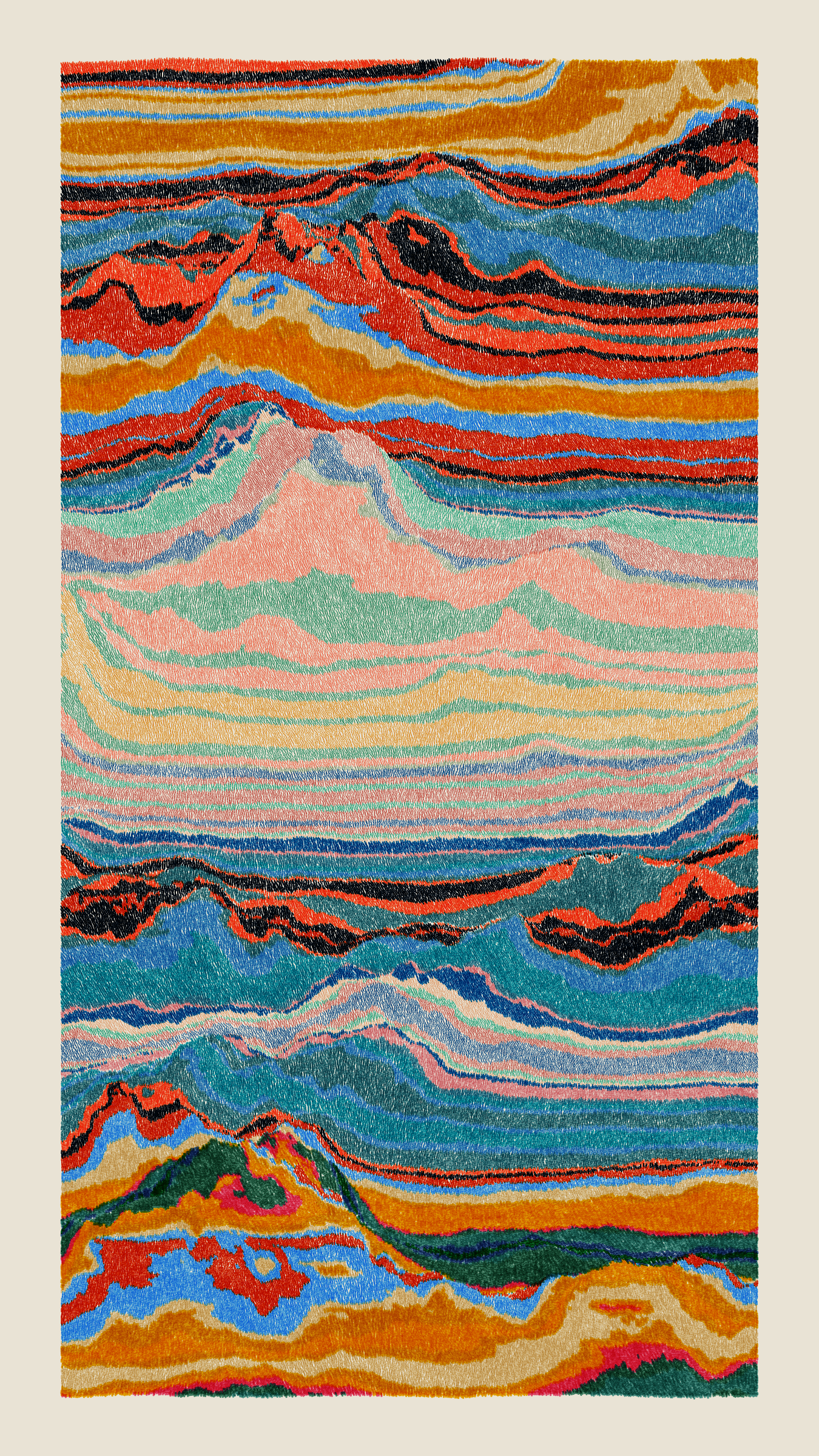 Art Blocks - Art Blocks v2 - Meridian #719 - NFT # 163000719