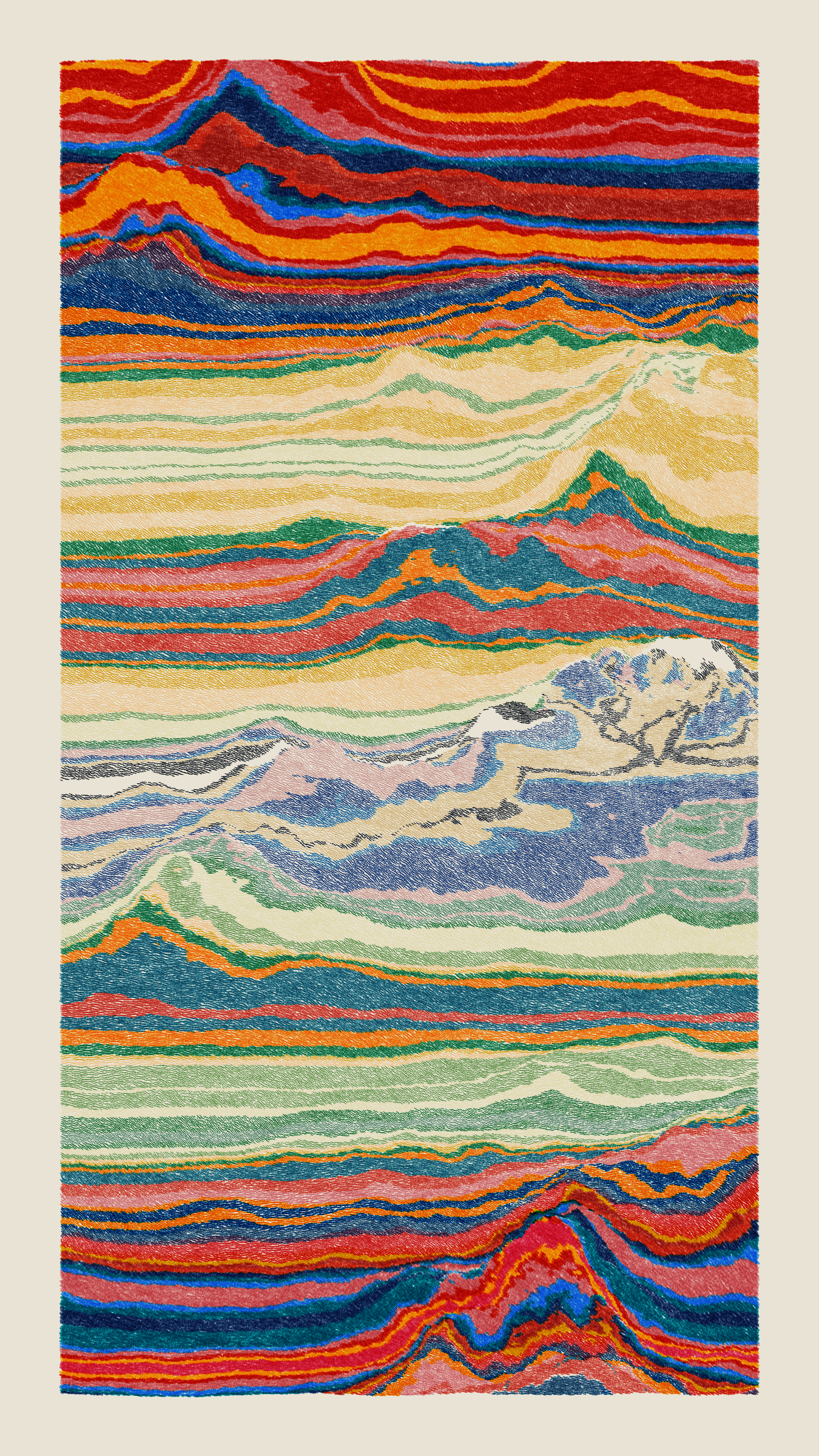 Art Blocks - Art Blocks v2 - Meridian #720 - NFT # 163000720