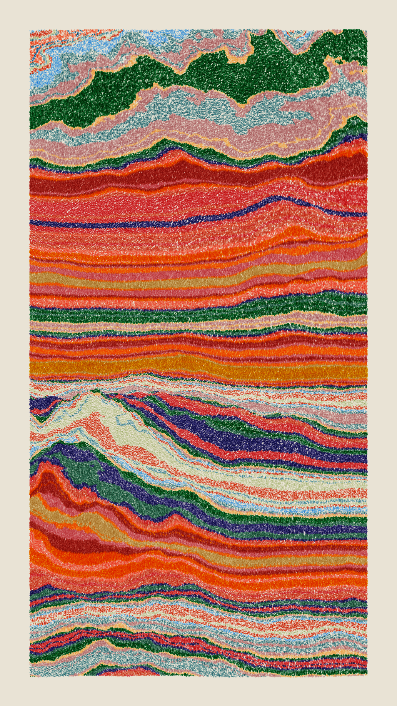 Art Blocks - Art Blocks v2 - Meridian #736 - NFT # 163000736