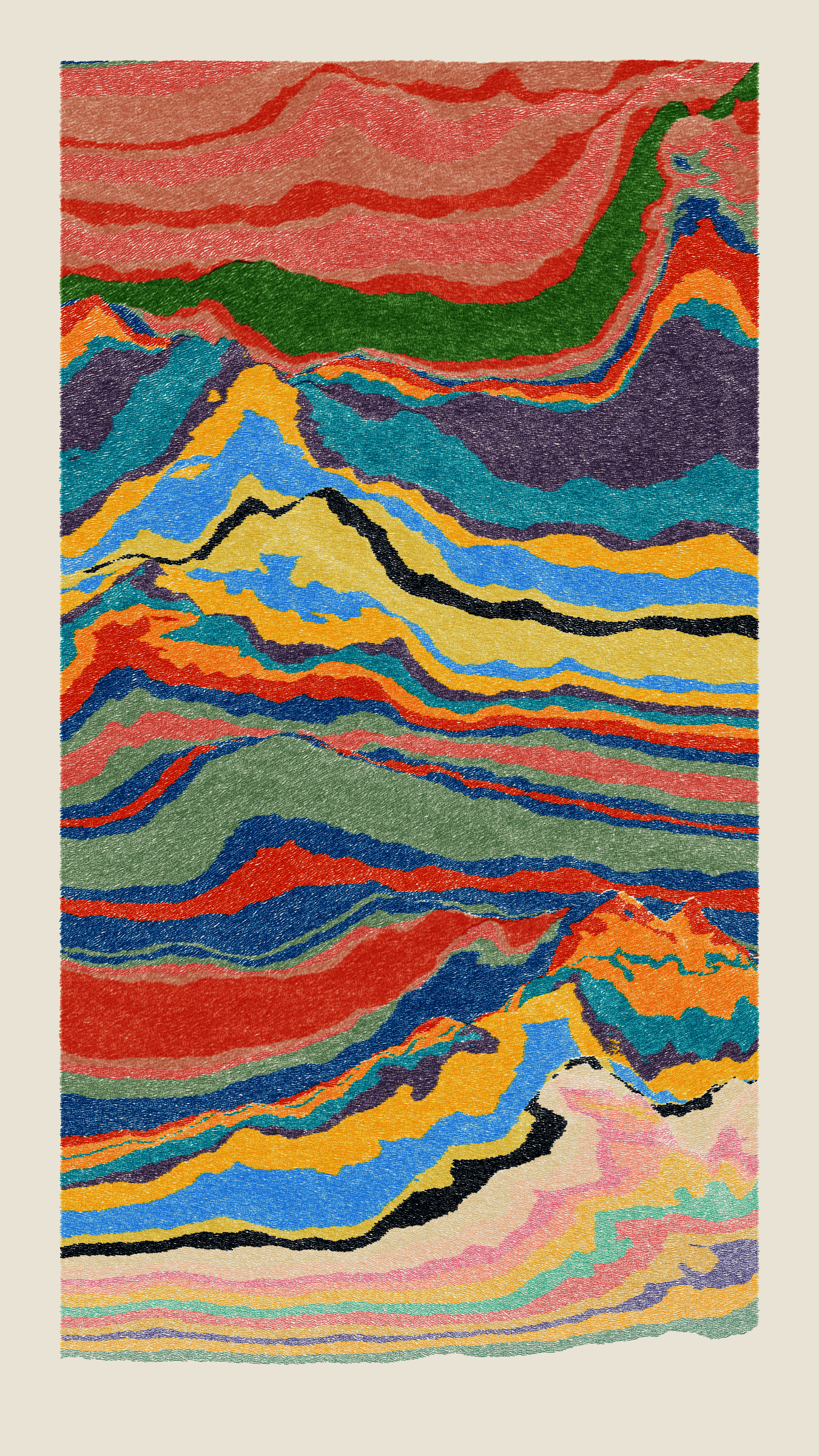 Art Blocks - Art Blocks v2 - Meridian #744 - NFT # 163000744