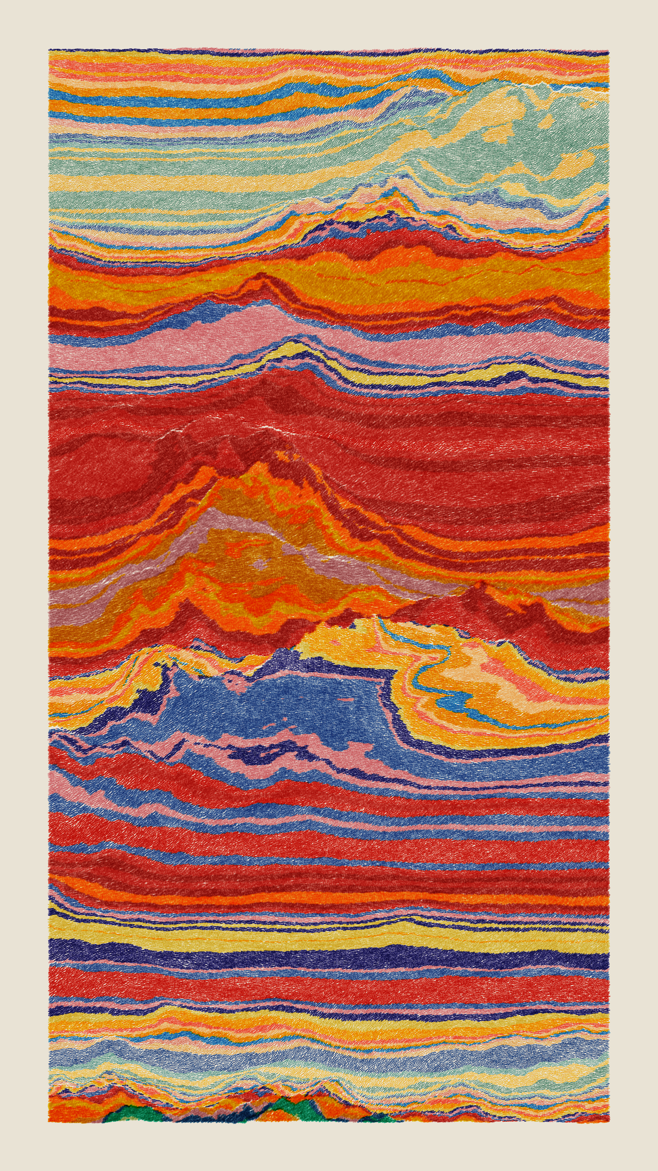 Art Blocks - Art Blocks v2 - Meridian #771 - NFT # 163000771