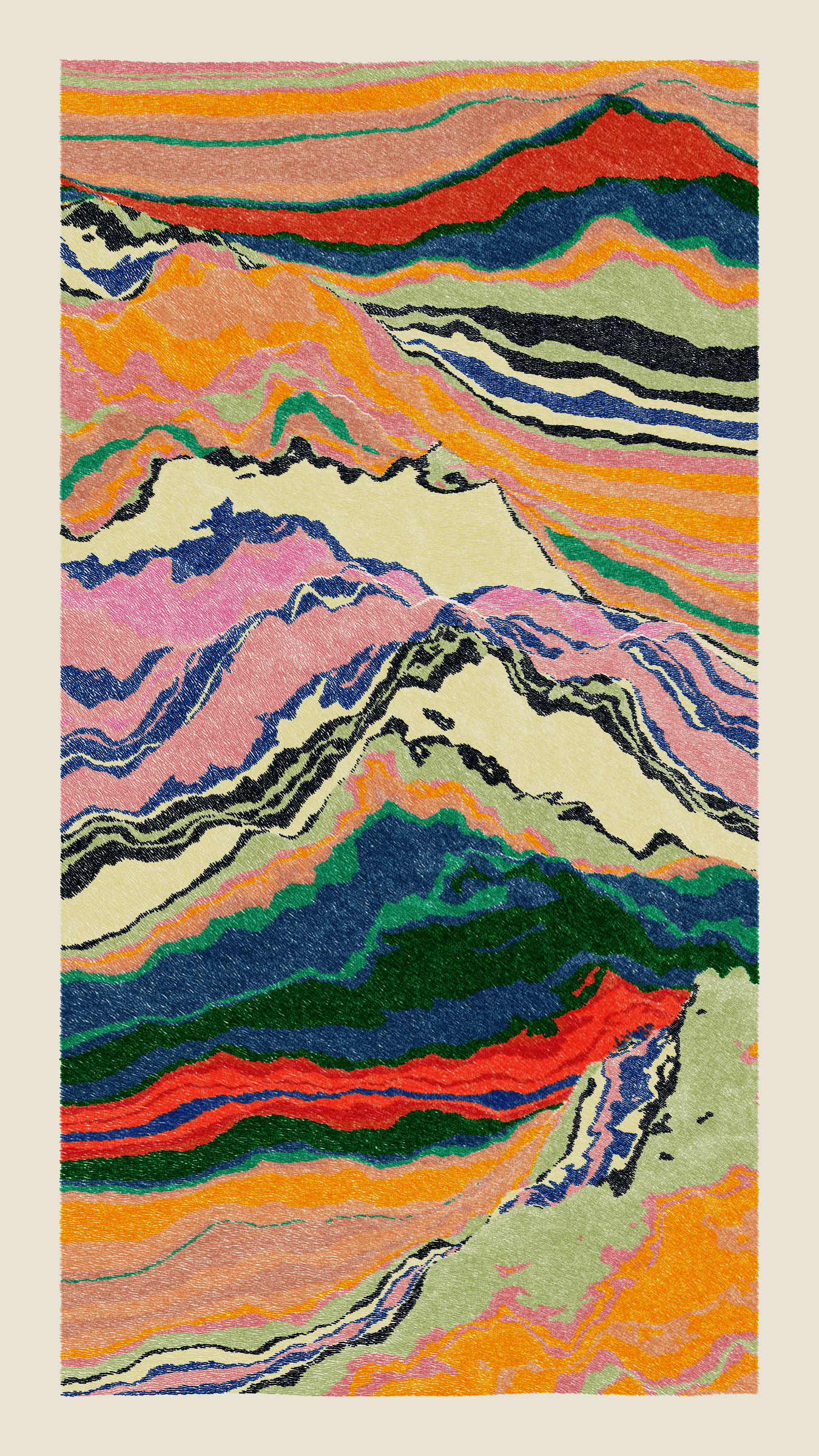 Art Blocks - Art Blocks v2 - Meridian #781 - NFT # 163000781