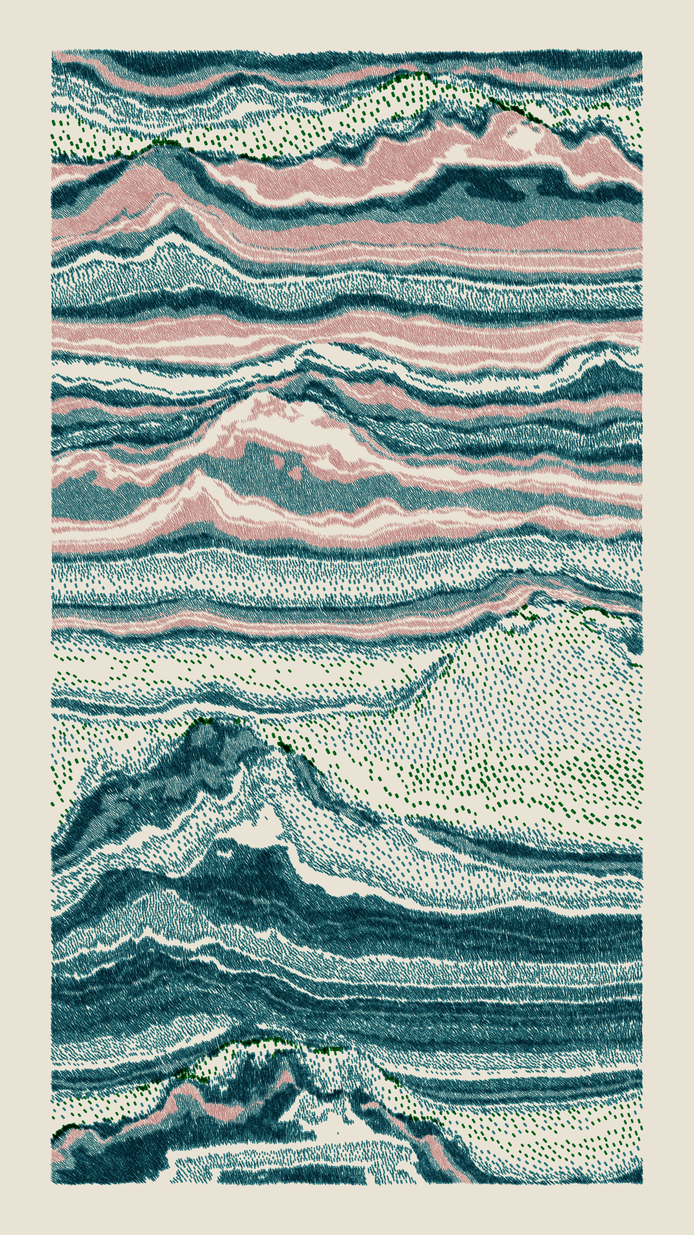 Art Blocks - Art Blocks v2 - Meridian #789 - NFT # 163000789