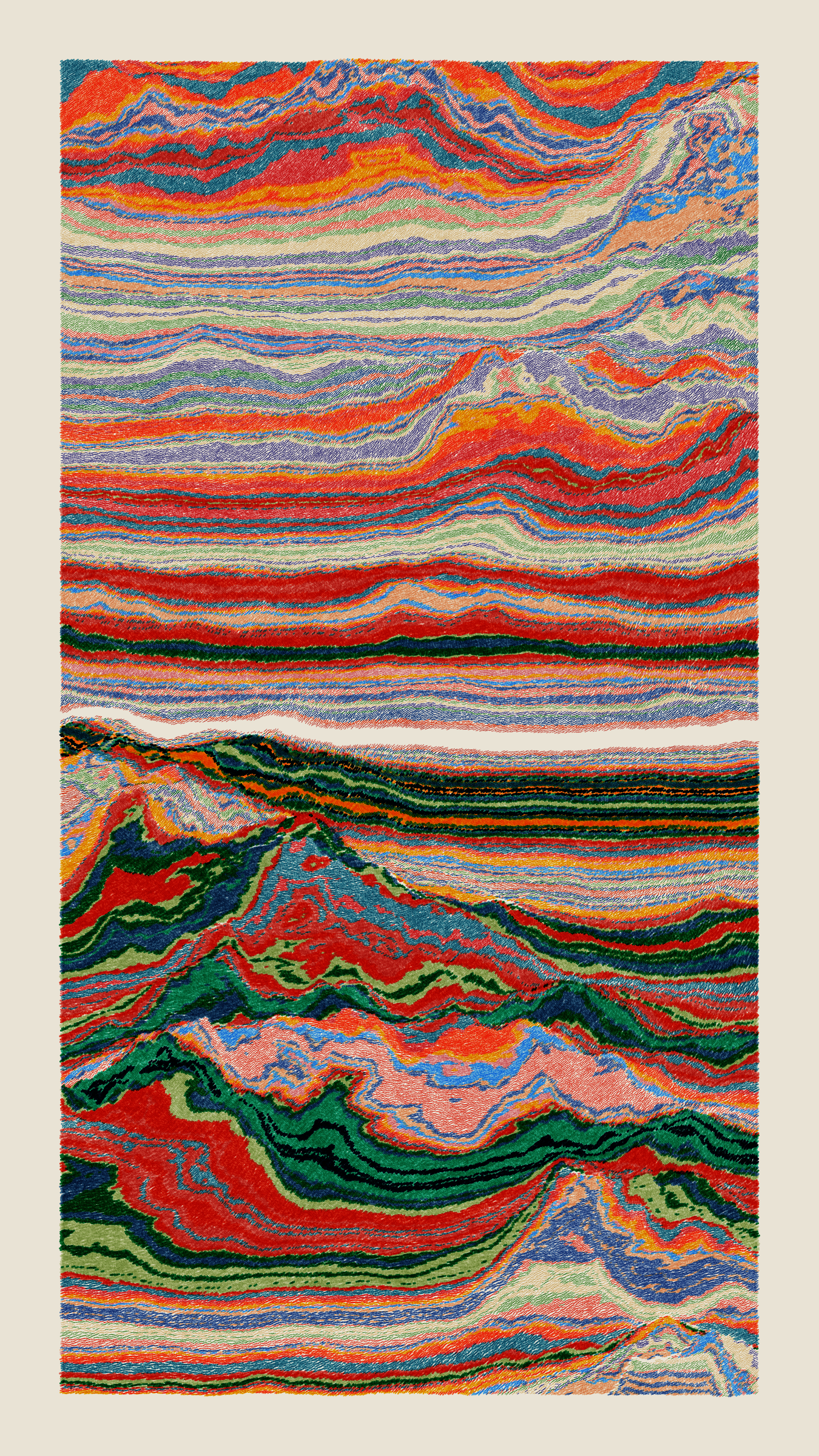 Art Blocks - Art Blocks v2 - Meridian #818 - NFT # 163000818