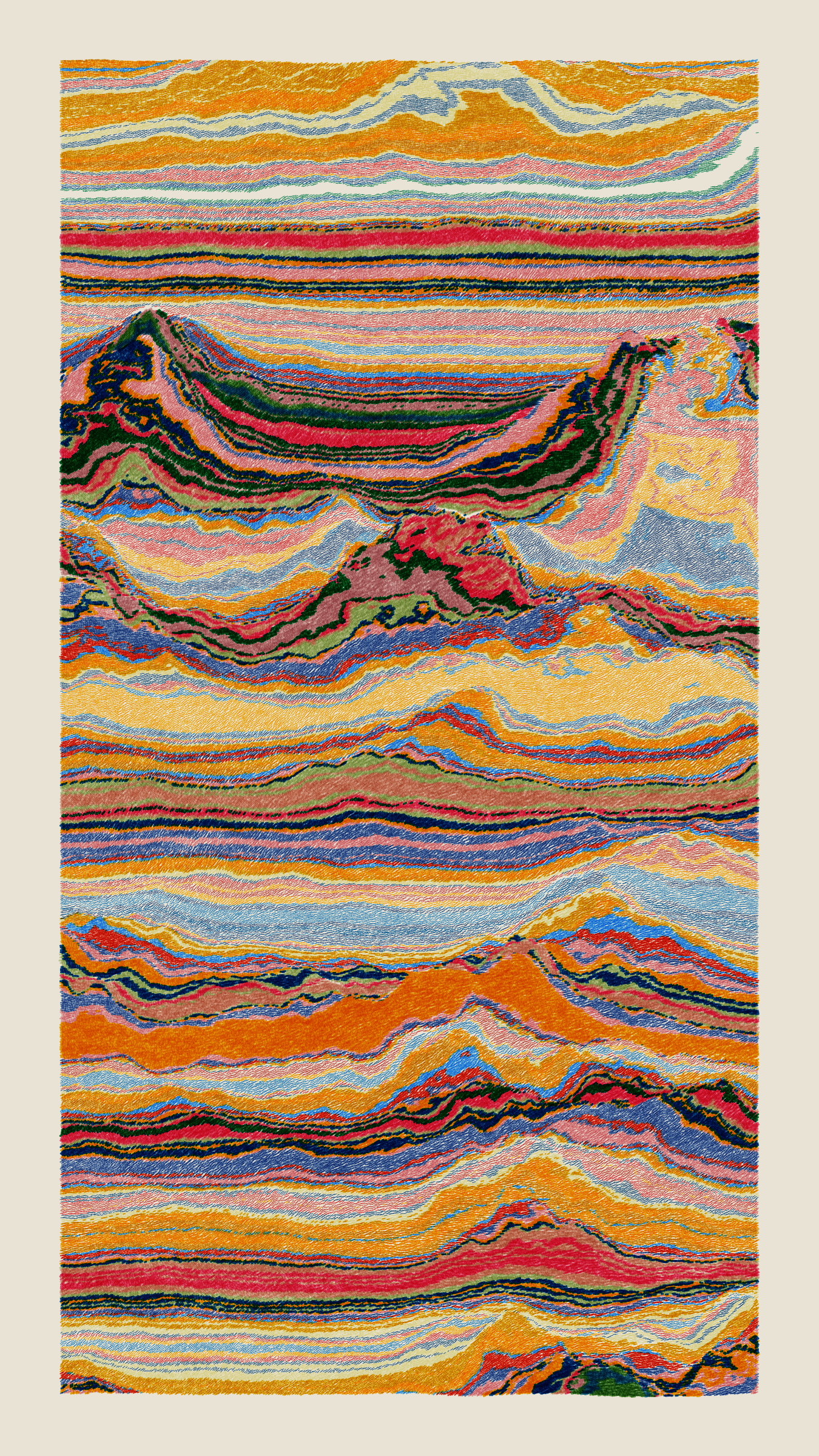 Art Blocks - Art Blocks v2 - Meridian #819 - NFT # 163000819