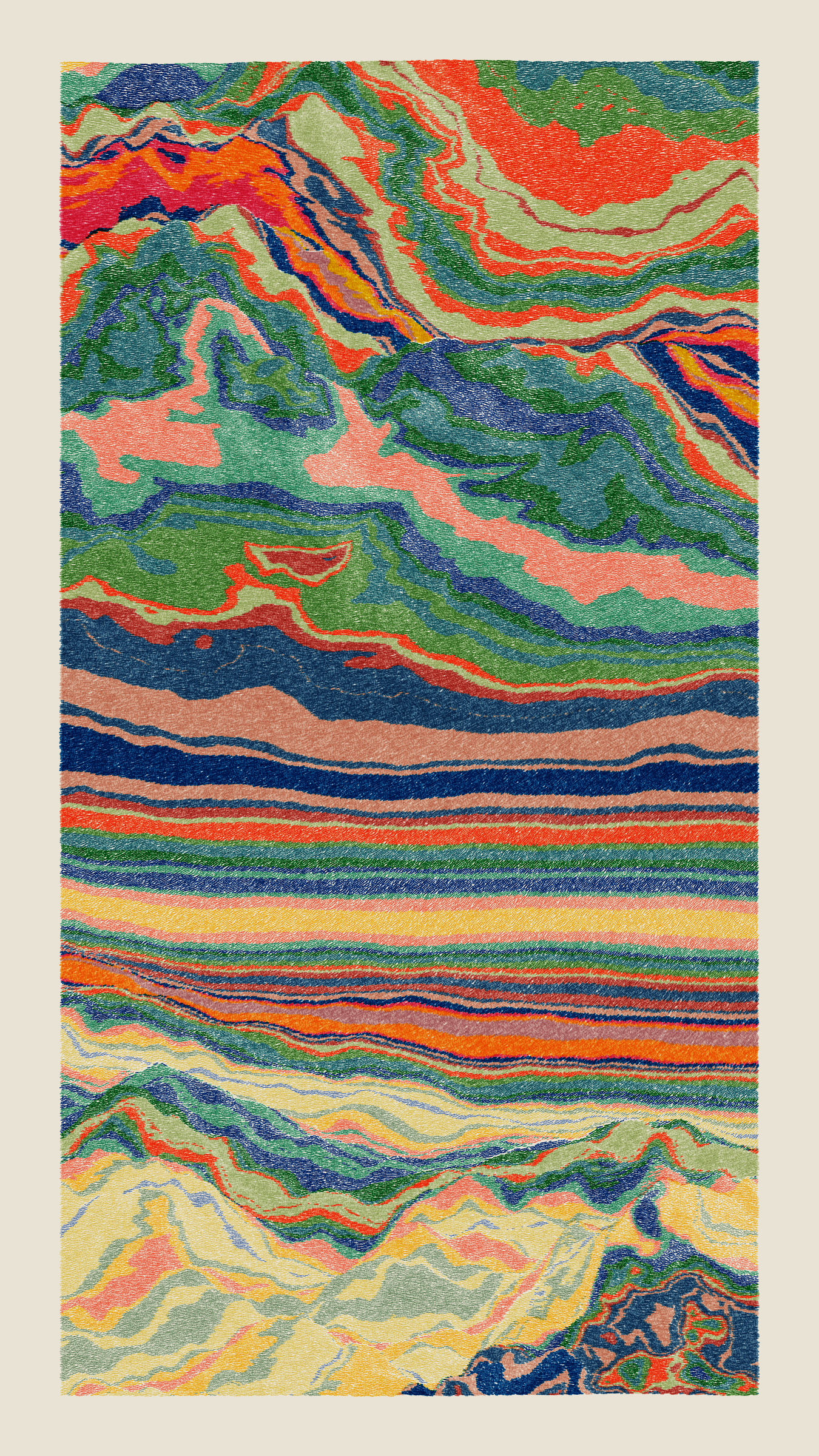 Art Blocks - Art Blocks v2 - Meridian #825 - NFT # 163000825