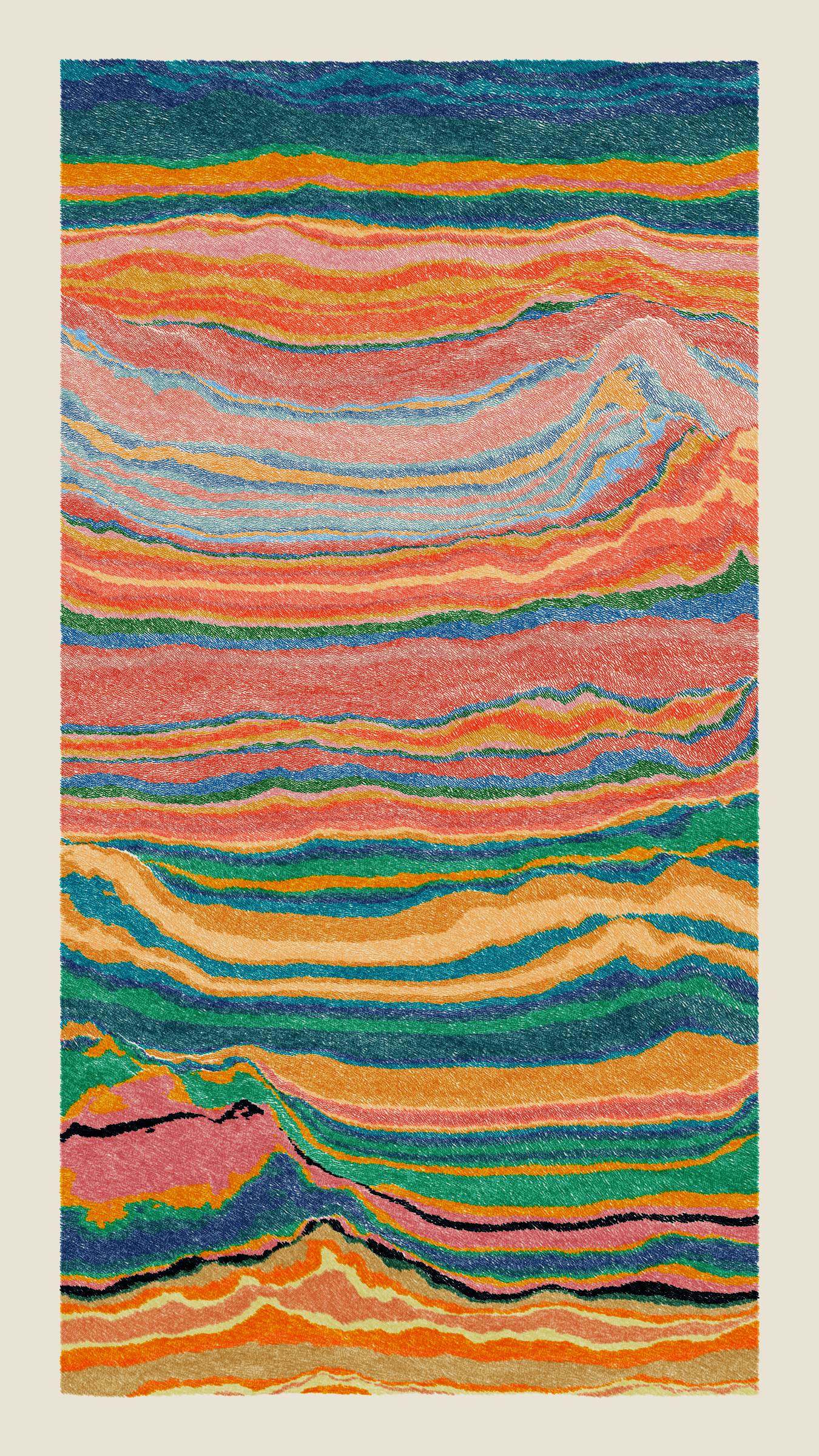 Art Blocks - Art Blocks v2 - Meridian #840 - NFT # 163000840