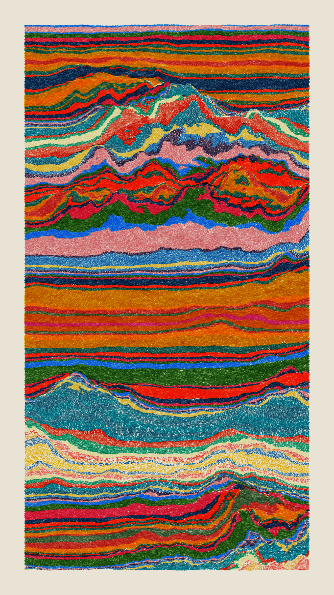 Art Blocks - Art Blocks v2 - Meridian #855 - NFT # 163000855