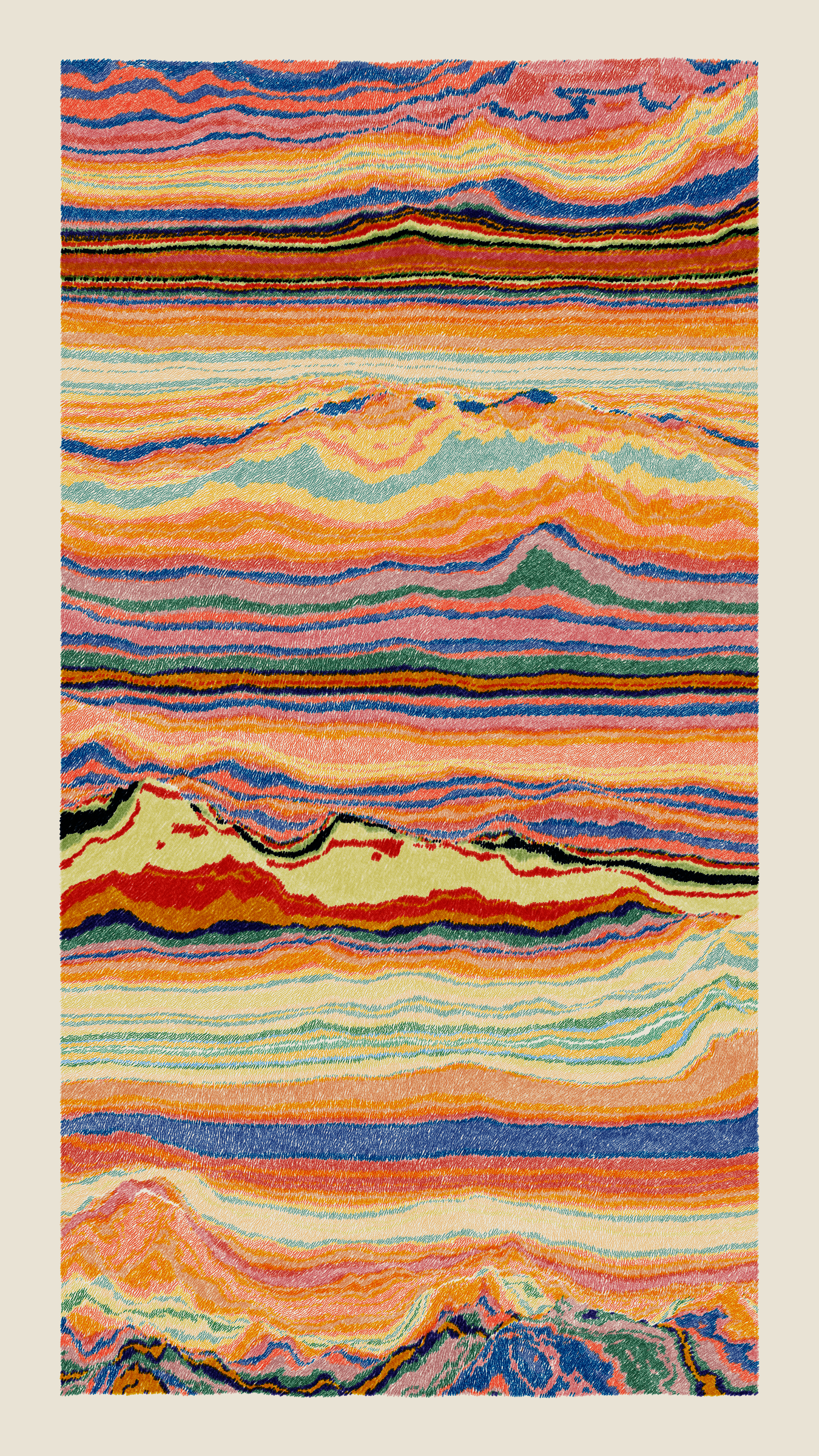 Art Blocks - Art Blocks v2 - Meridian #888 - NFT # 163000888