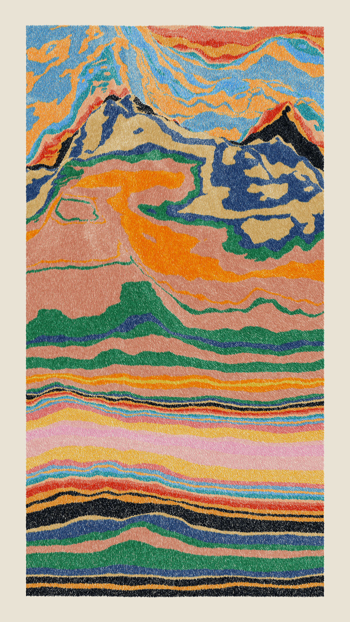 Art Blocks - Art Blocks v2 - Meridian #916 - NFT # 163000916