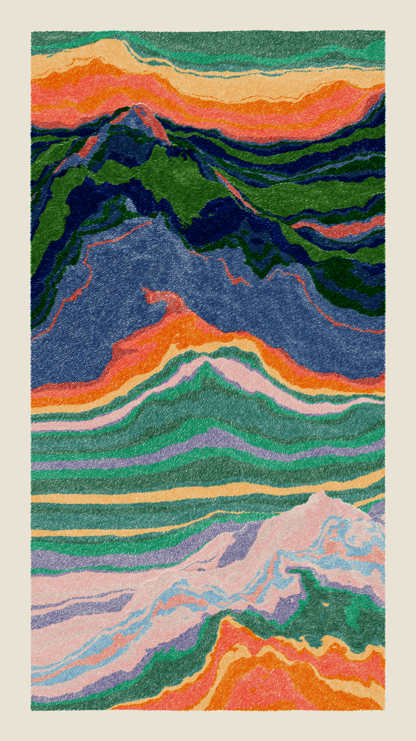 Art Blocks - Art Blocks v2 - Meridian #919 - NFT # 163000919