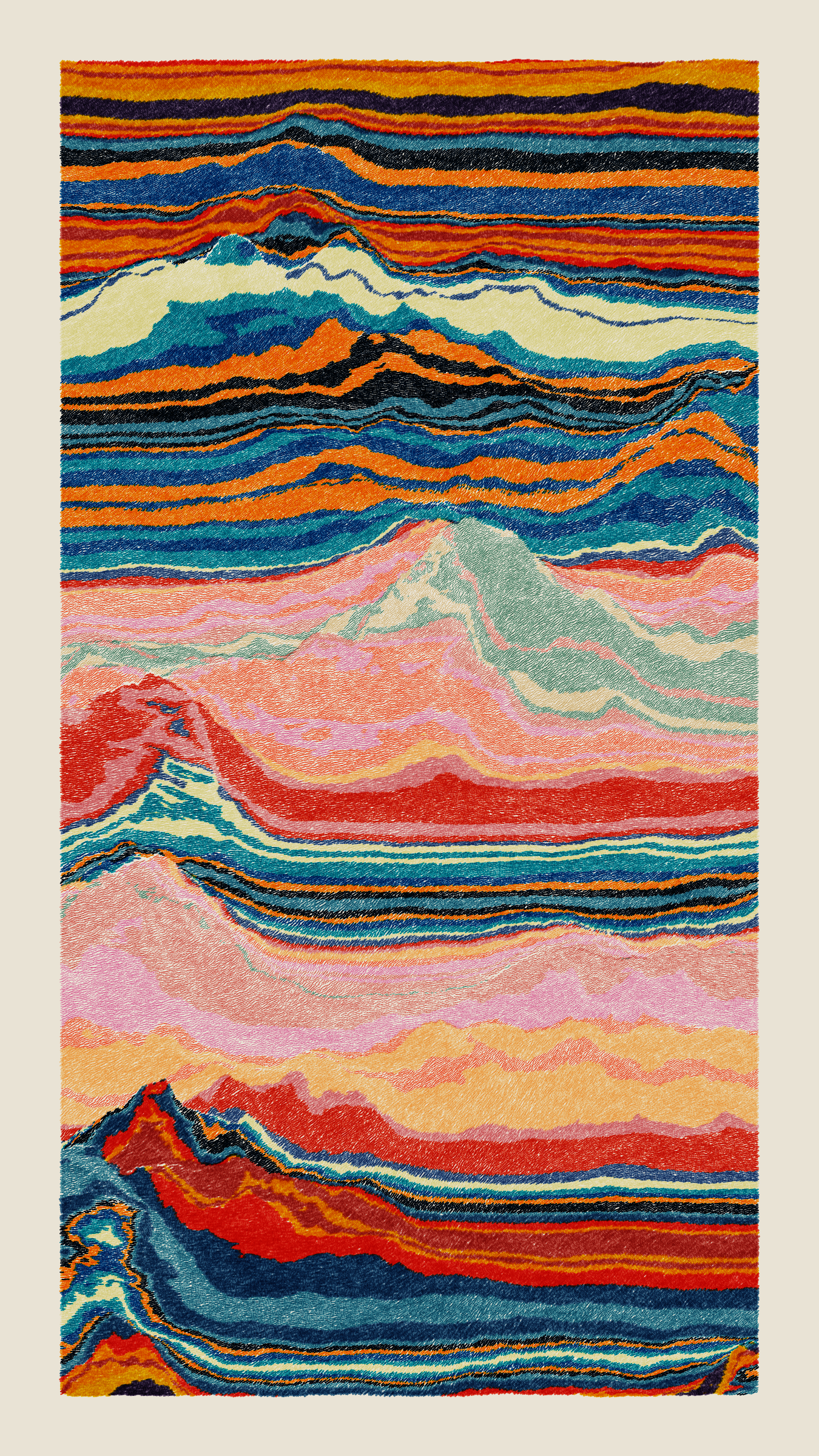 Art Blocks - Art Blocks v2 - Meridian #975 - NFT # 163000975