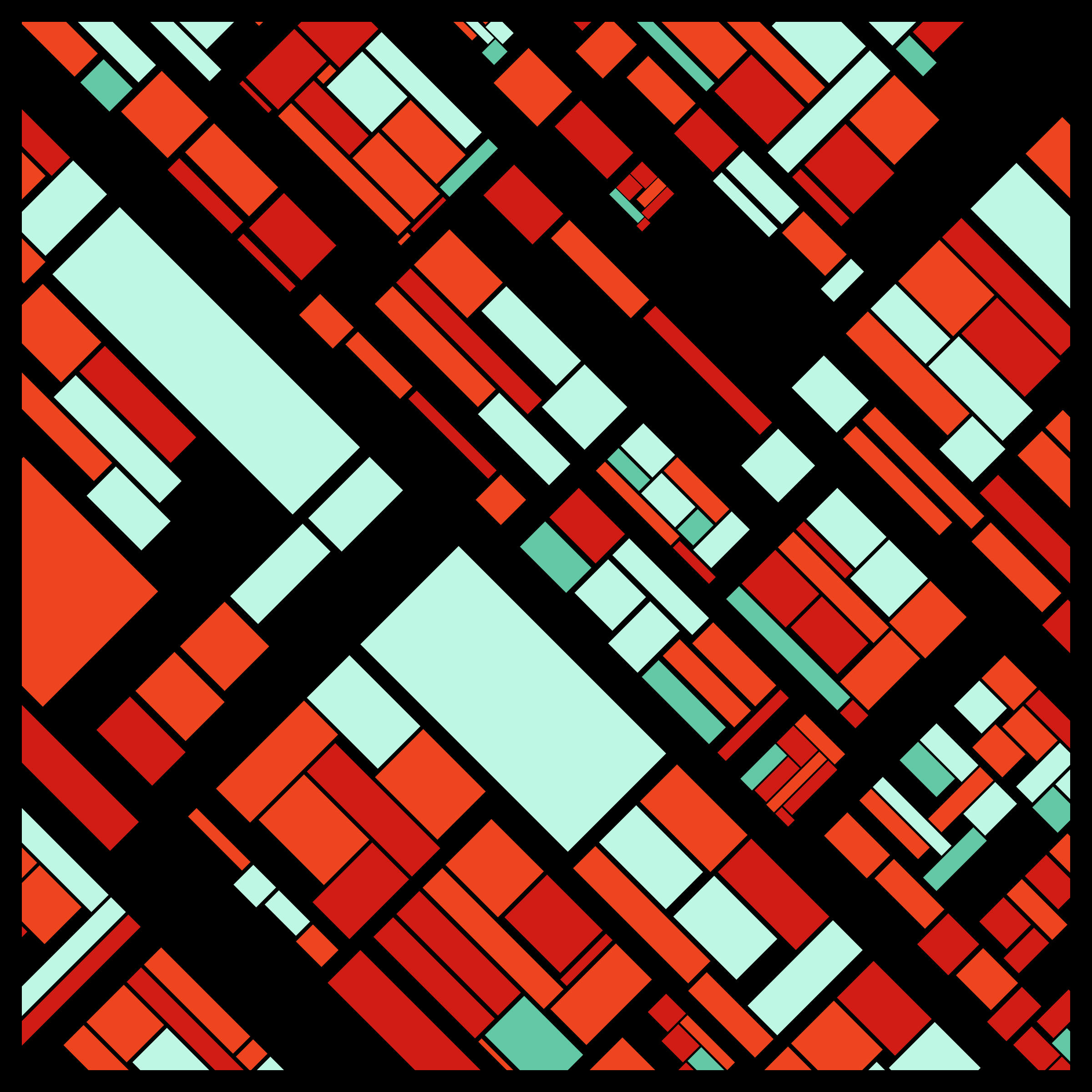 Art Blocks - Art Blocks v2 - Recursion #206 - NFT # 192000206