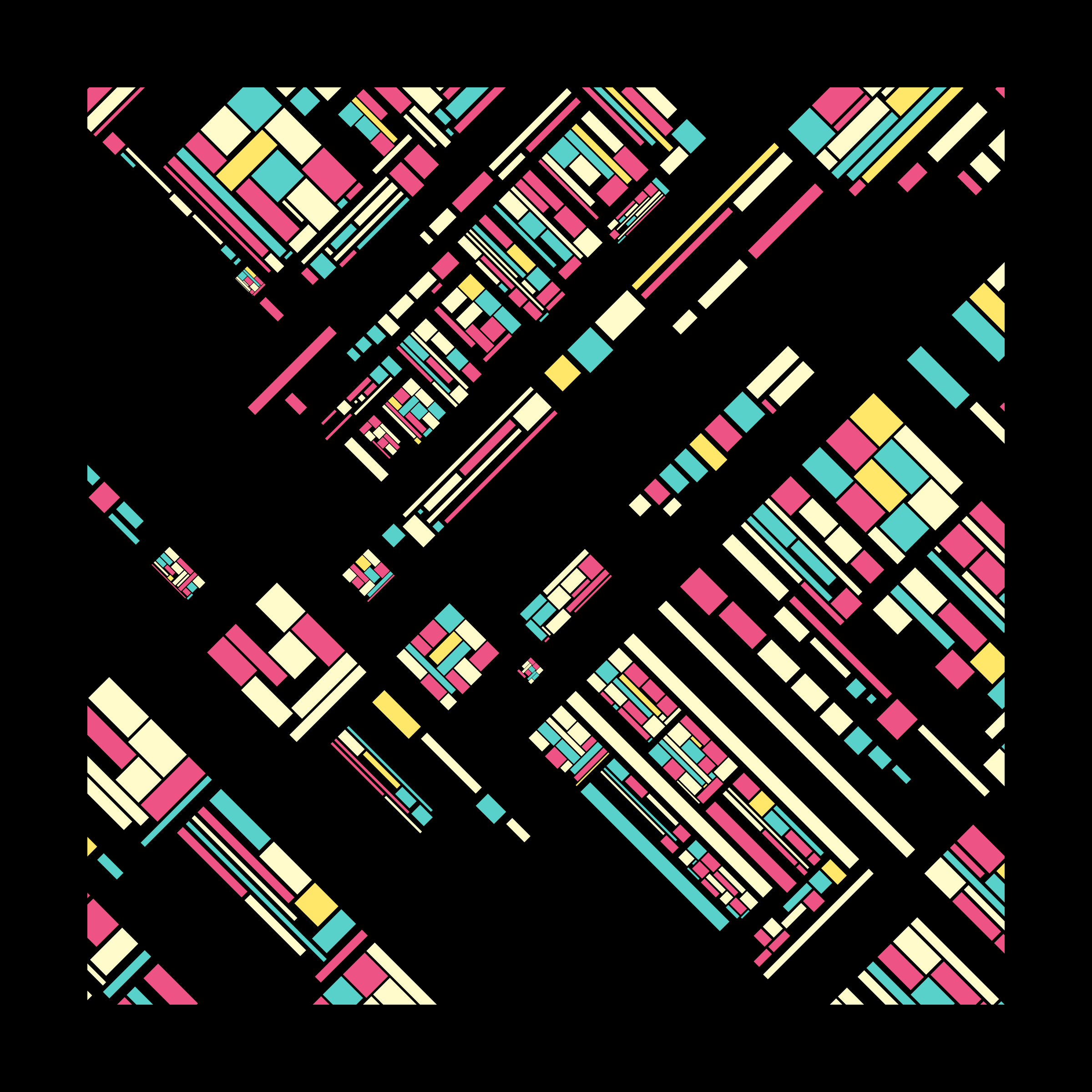 Art Blocks - Art Blocks v2 - Recursion #208 - NFT # 192000208