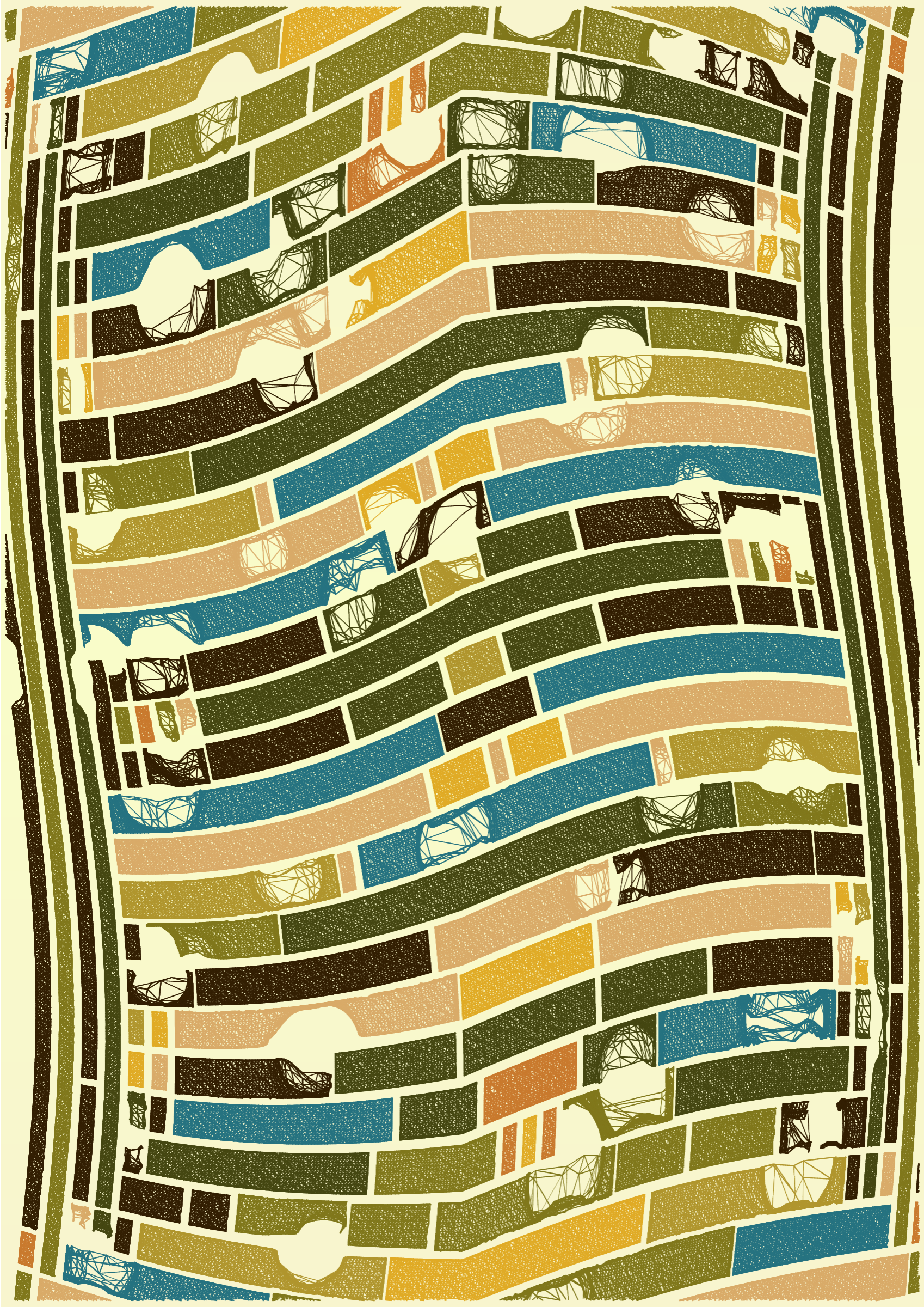 Art Blocks - Art Blocks v2 - Edifice #17 - NFT # 204000017