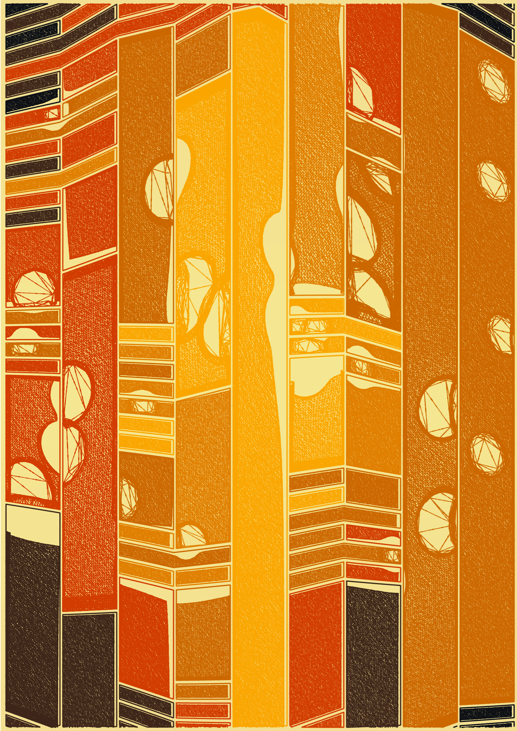 Art Blocks - Art Blocks v2 - Edifice #38 - NFT # 204000038