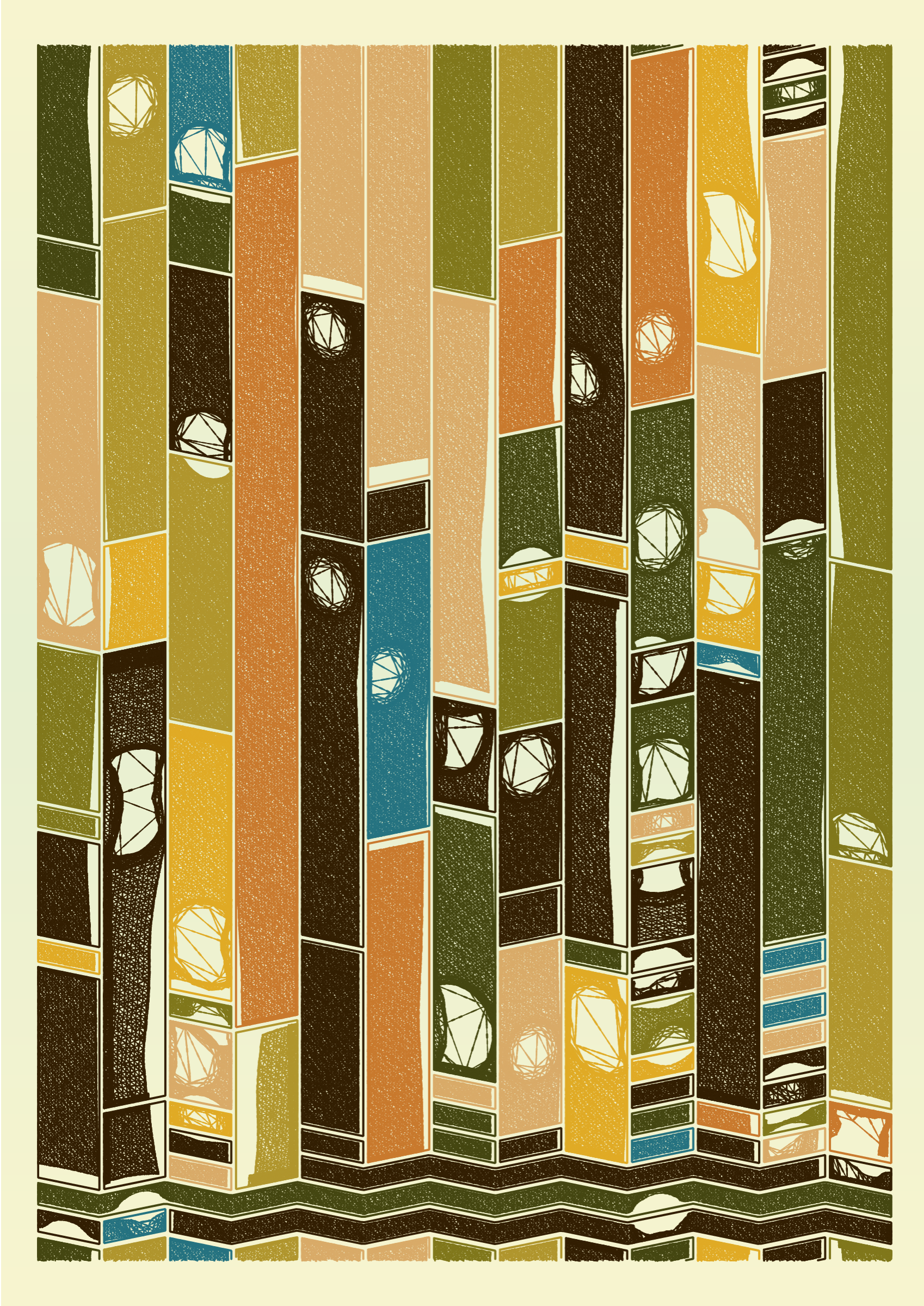 Art Blocks - Art Blocks v2 - Edifice #43 - NFT # 204000043