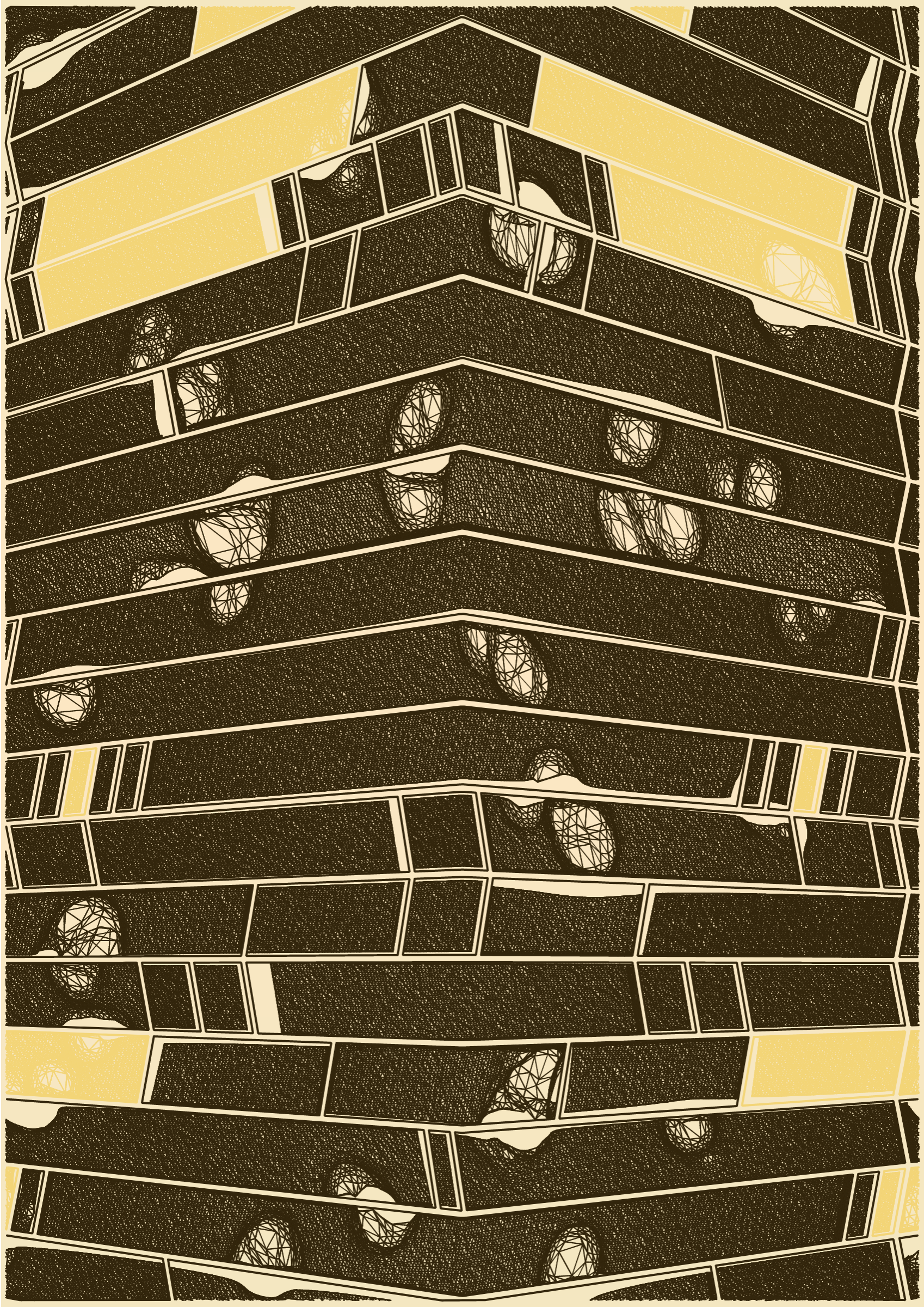 Art Blocks - Art Blocks v2 - Edifice #45 - NFT # 204000045