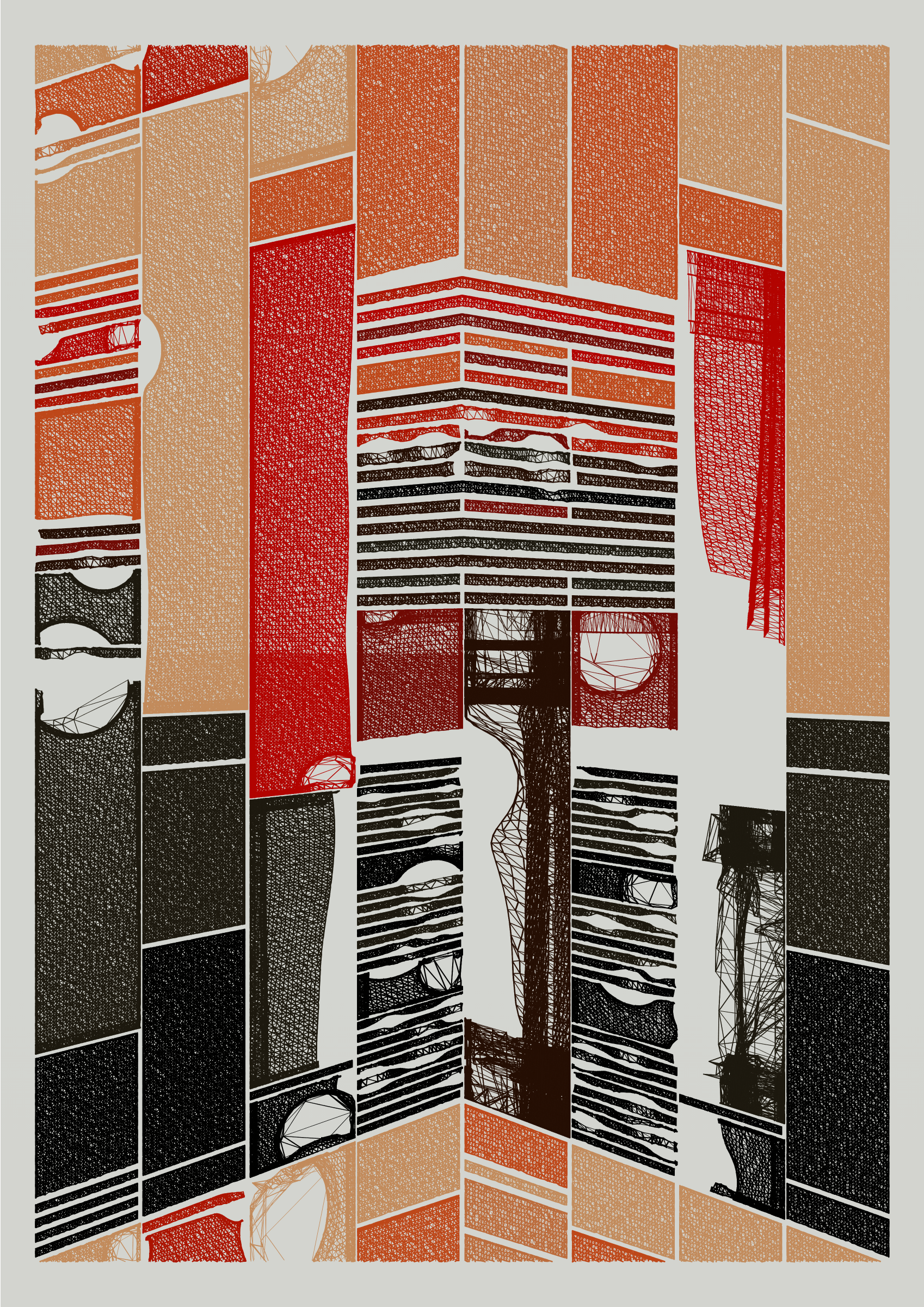 Art Blocks - Art Blocks v2 - Edifice #48 - NFT # 204000048