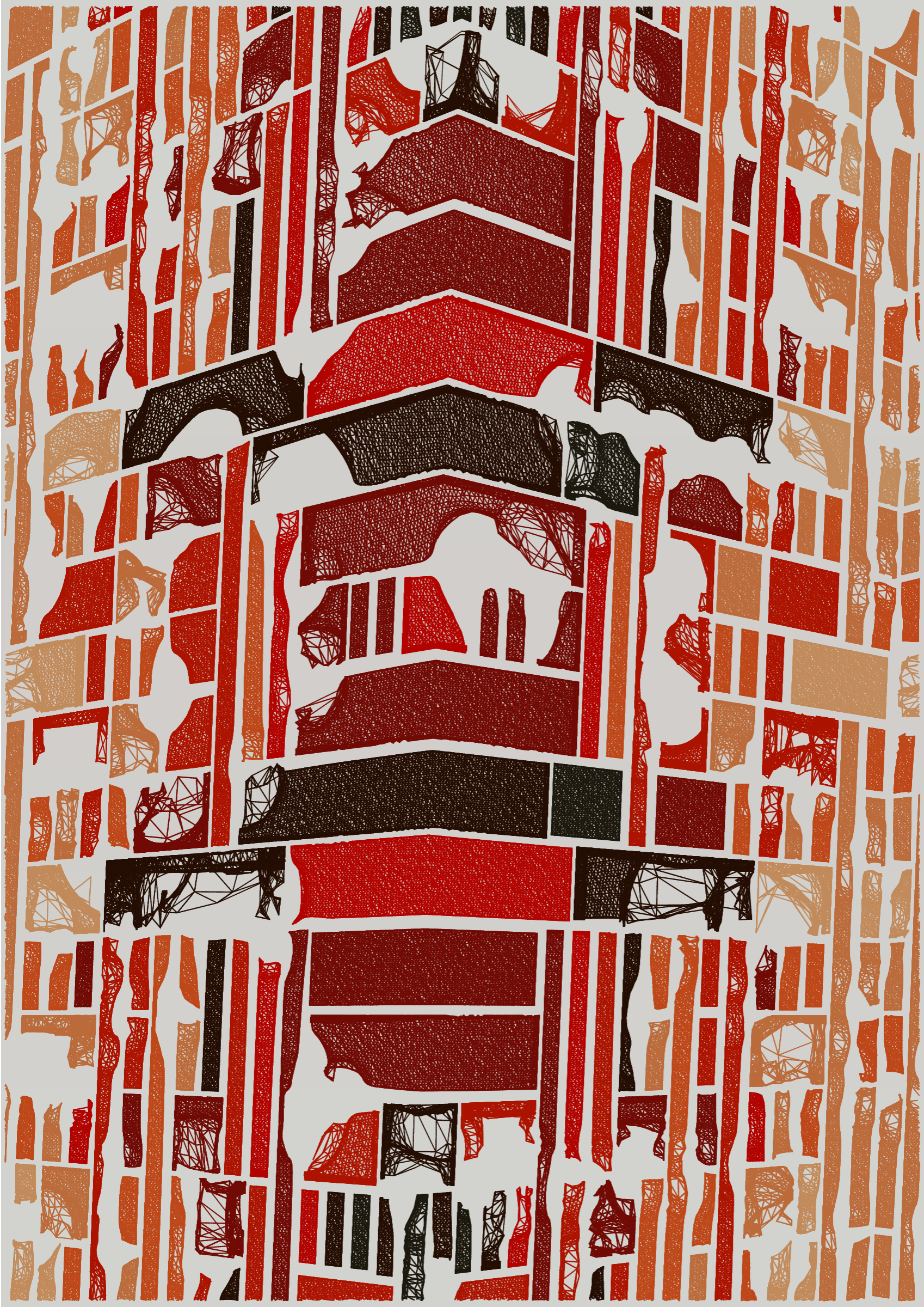 Art Blocks - Art Blocks v2 - Edifice #53 - NFT # 204000053