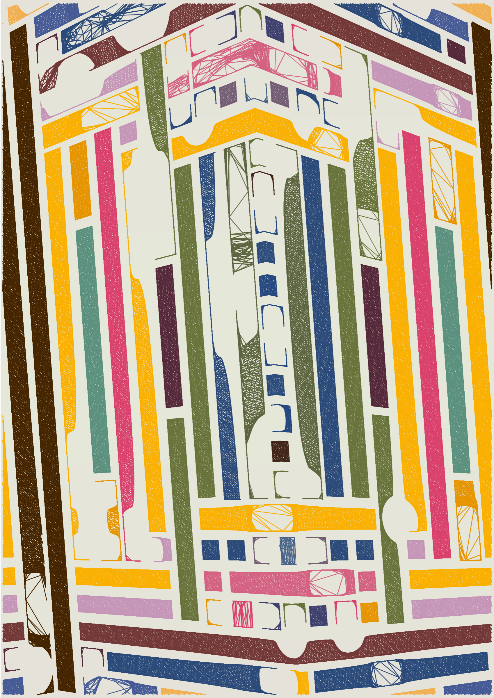 Art Blocks - Art Blocks v2 - Edifice #55 - NFT # 204000055