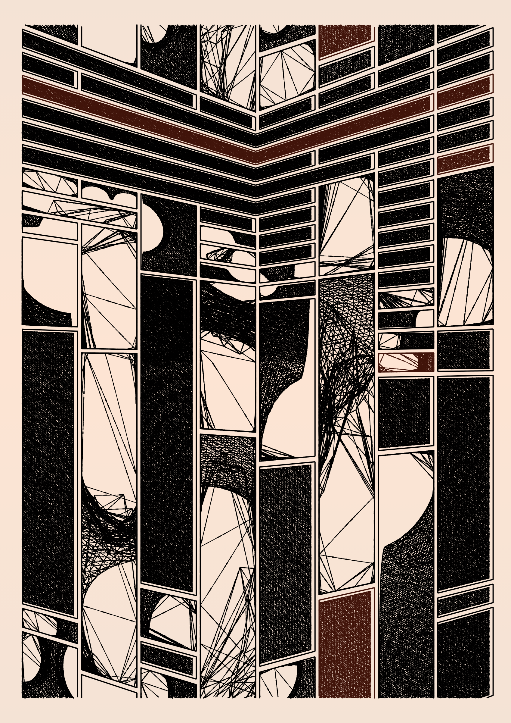 Art Blocks - Art Blocks v2 - Edifice #56 - NFT # 204000056