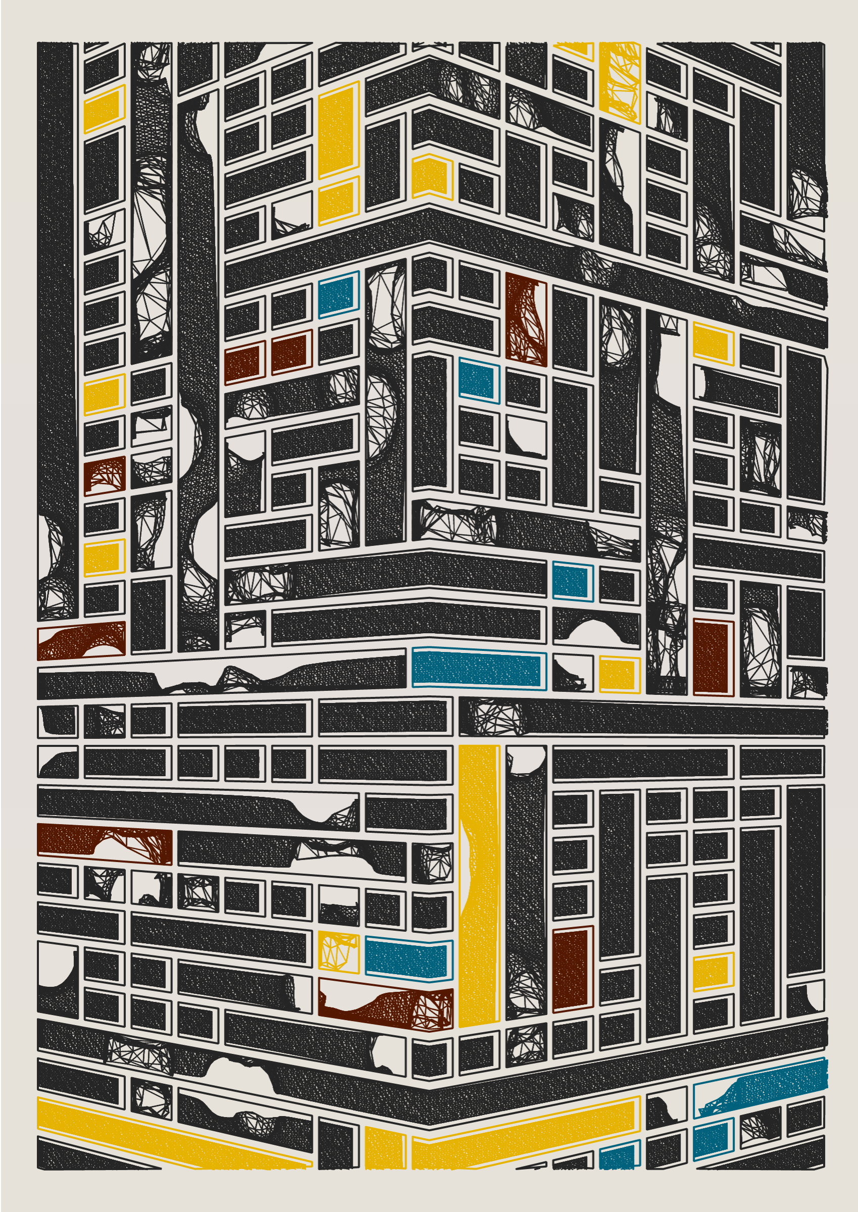 Art Blocks - Art Blocks v2 - Edifice #64 - NFT # 204000064