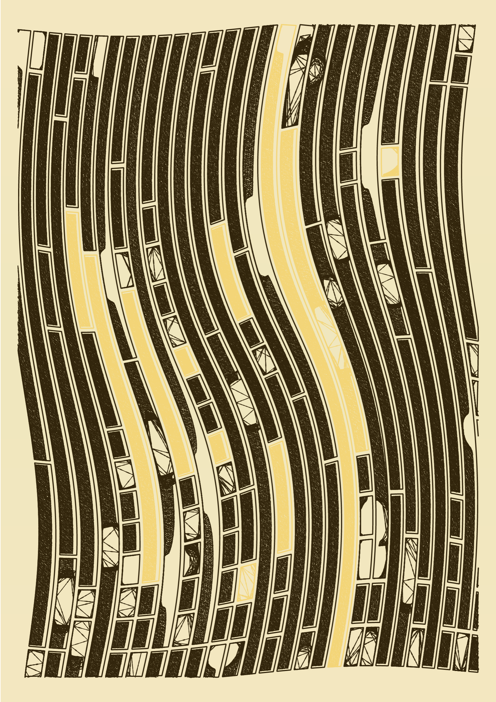 Art Blocks - Art Blocks v2 - Edifice #84 - NFT # 204000084
