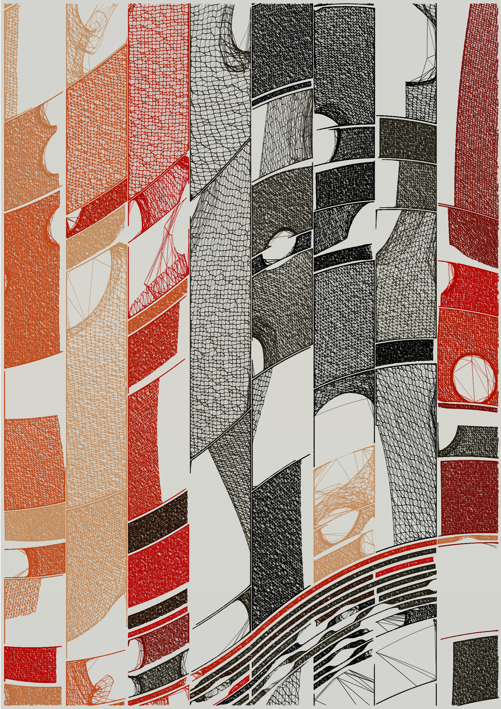 Art Blocks - Art Blocks v2 - Edifice #92 - NFT # 204000092