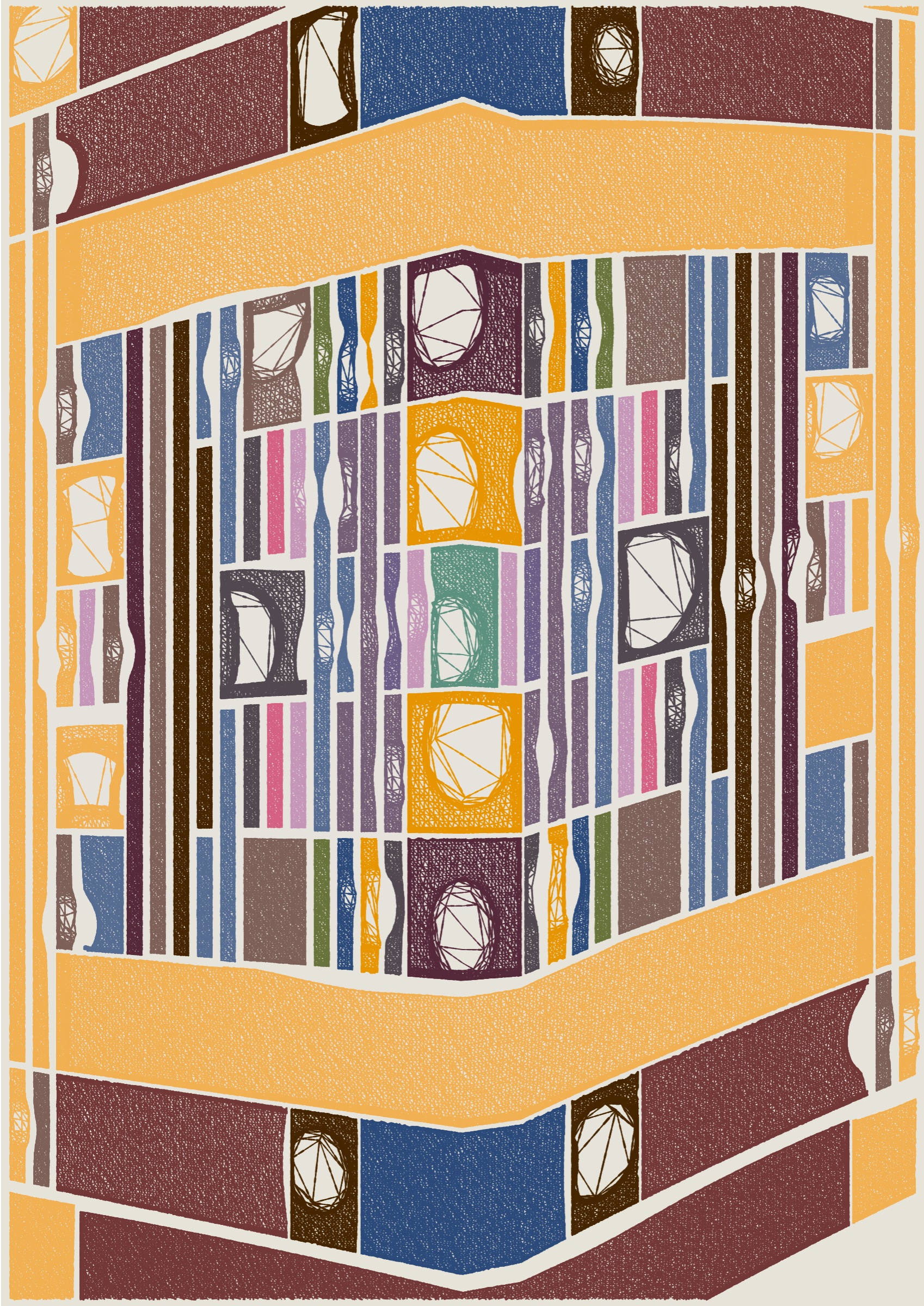 Art Blocks - Art Blocks v2 - Edifice #93 - NFT # 204000093