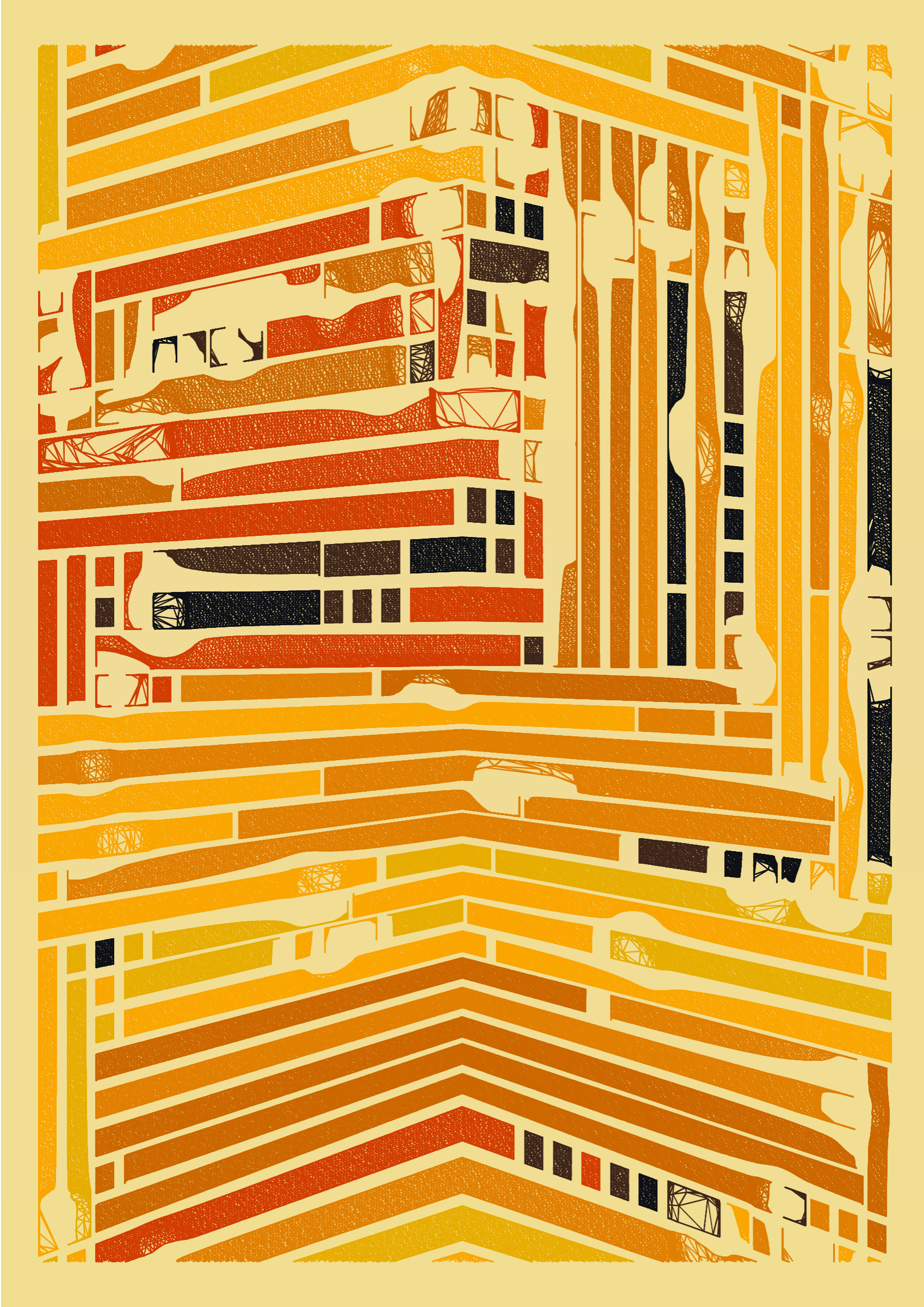 Art Blocks - Art Blocks v2 - Edifice #110 - NFT # 204000110