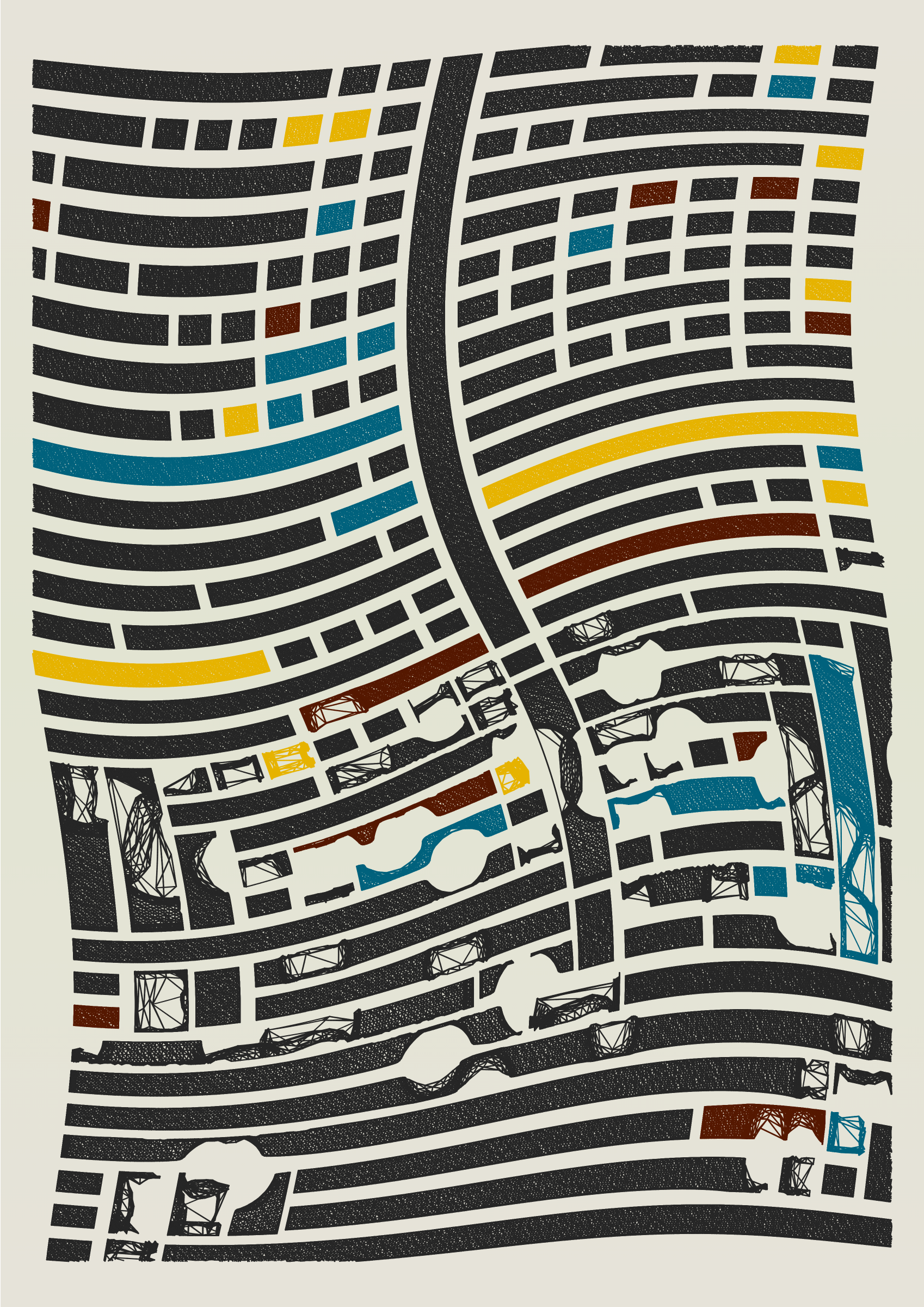 Art Blocks - Art Blocks v2 - Edifice #117 - NFT # 204000117