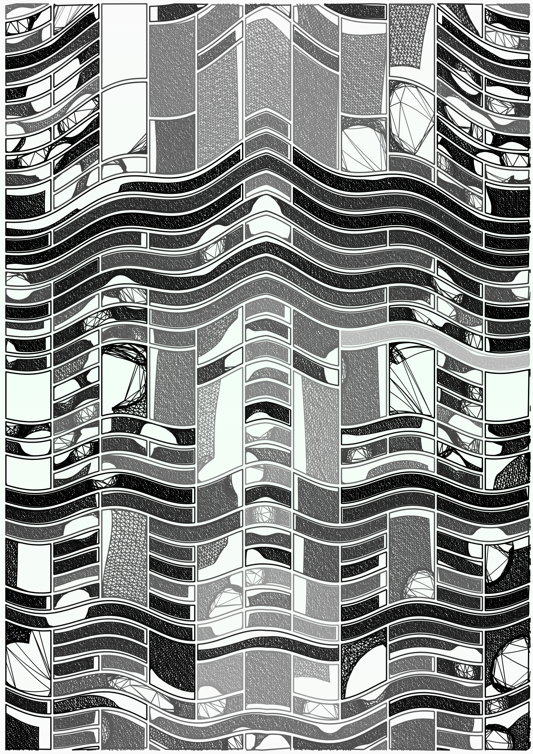 Art Blocks - Art Blocks v2 - Edifice #119 - NFT # 204000119