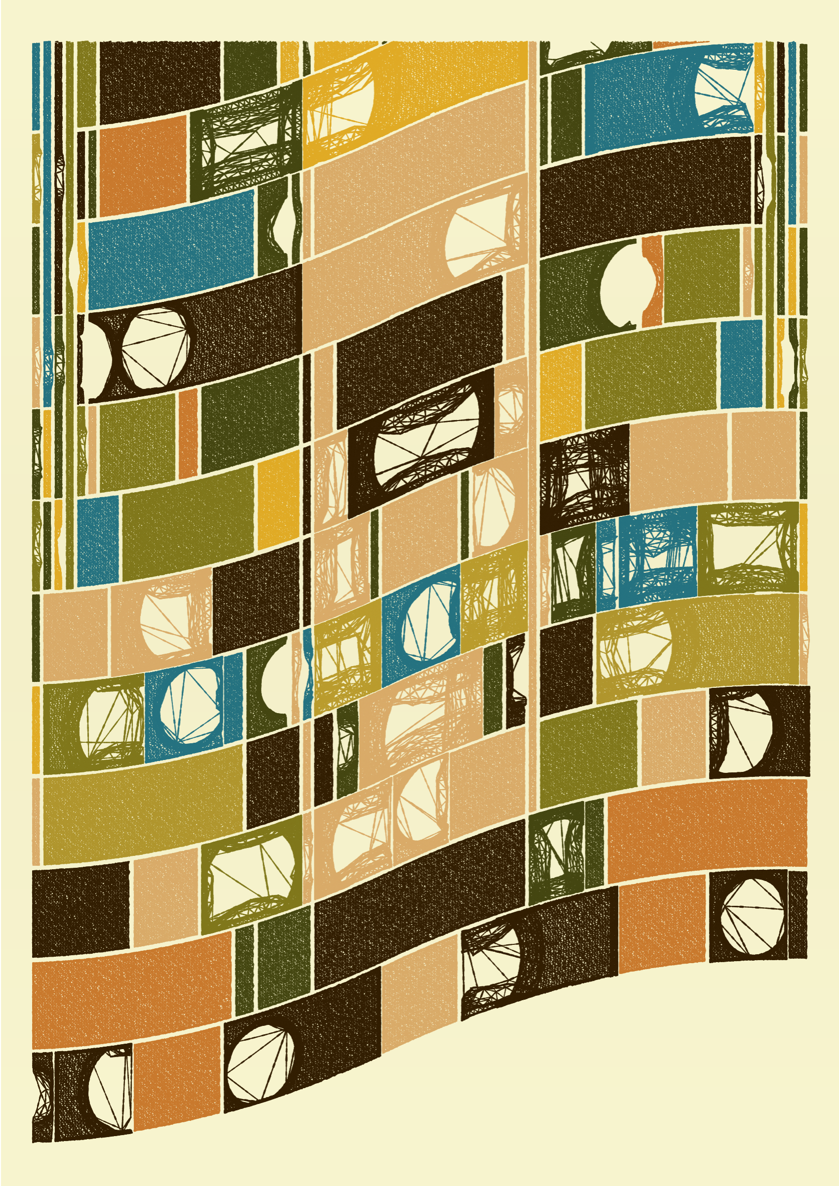 Art Blocks - Art Blocks v2 - Edifice #125 - NFT # 204000125