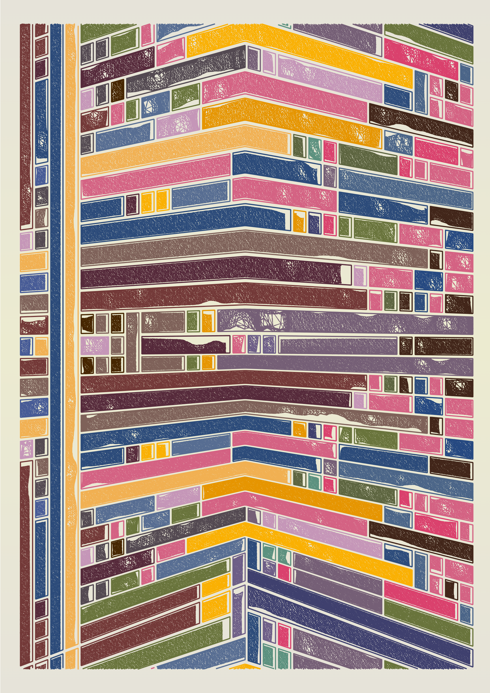 Art Blocks - Art Blocks v2 - Edifice #135 - NFT # 204000135