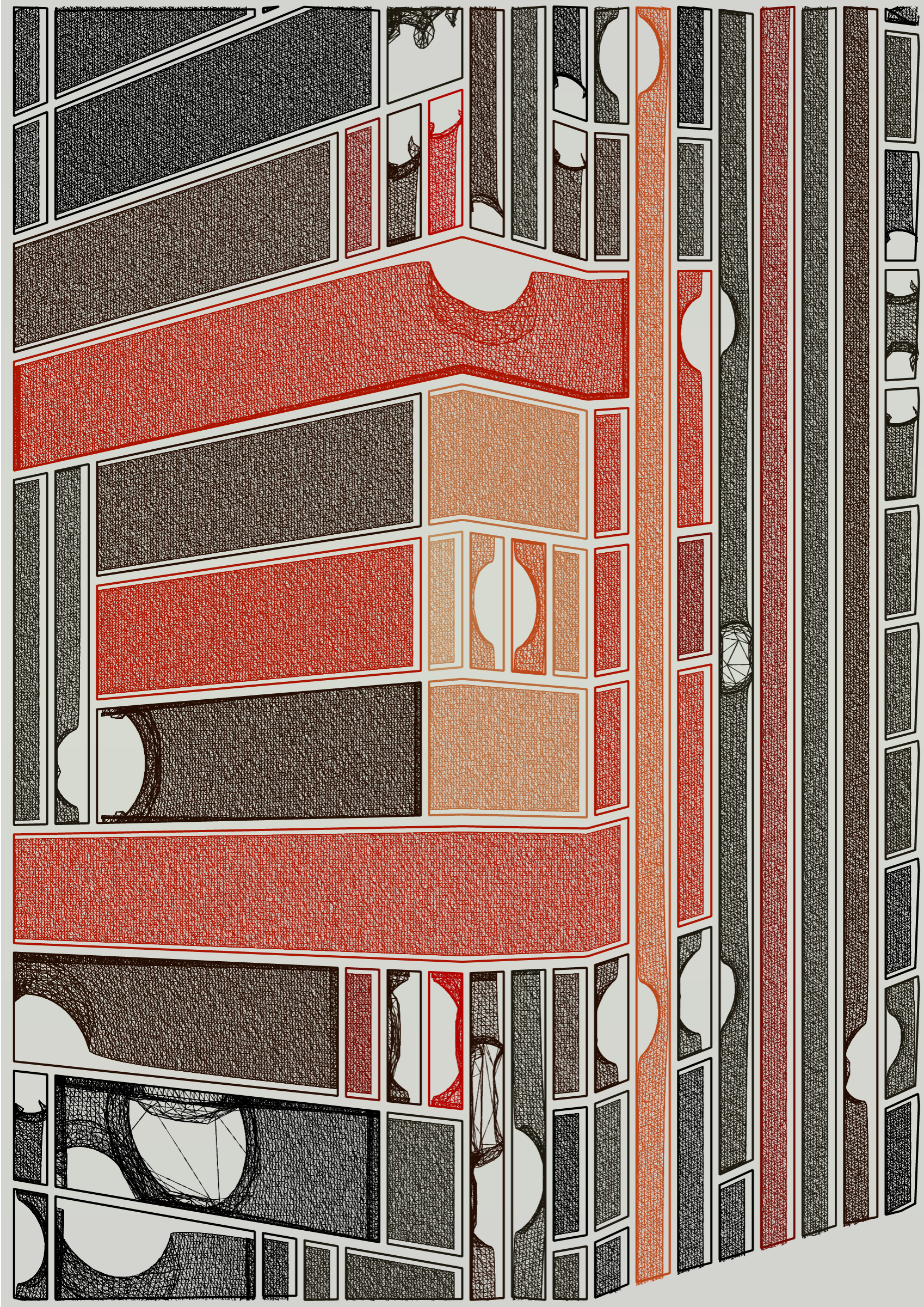 Art Blocks - Art Blocks v2 - Edifice #136 - NFT # 204000136