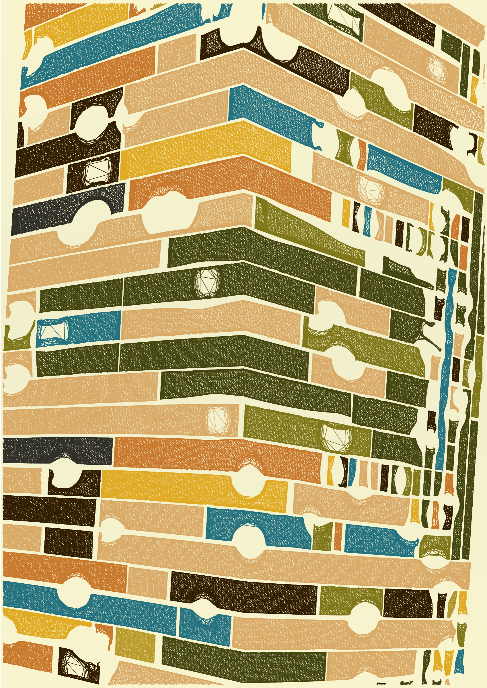 Art Blocks - Art Blocks v2 - Edifice #137 - NFT # 204000137