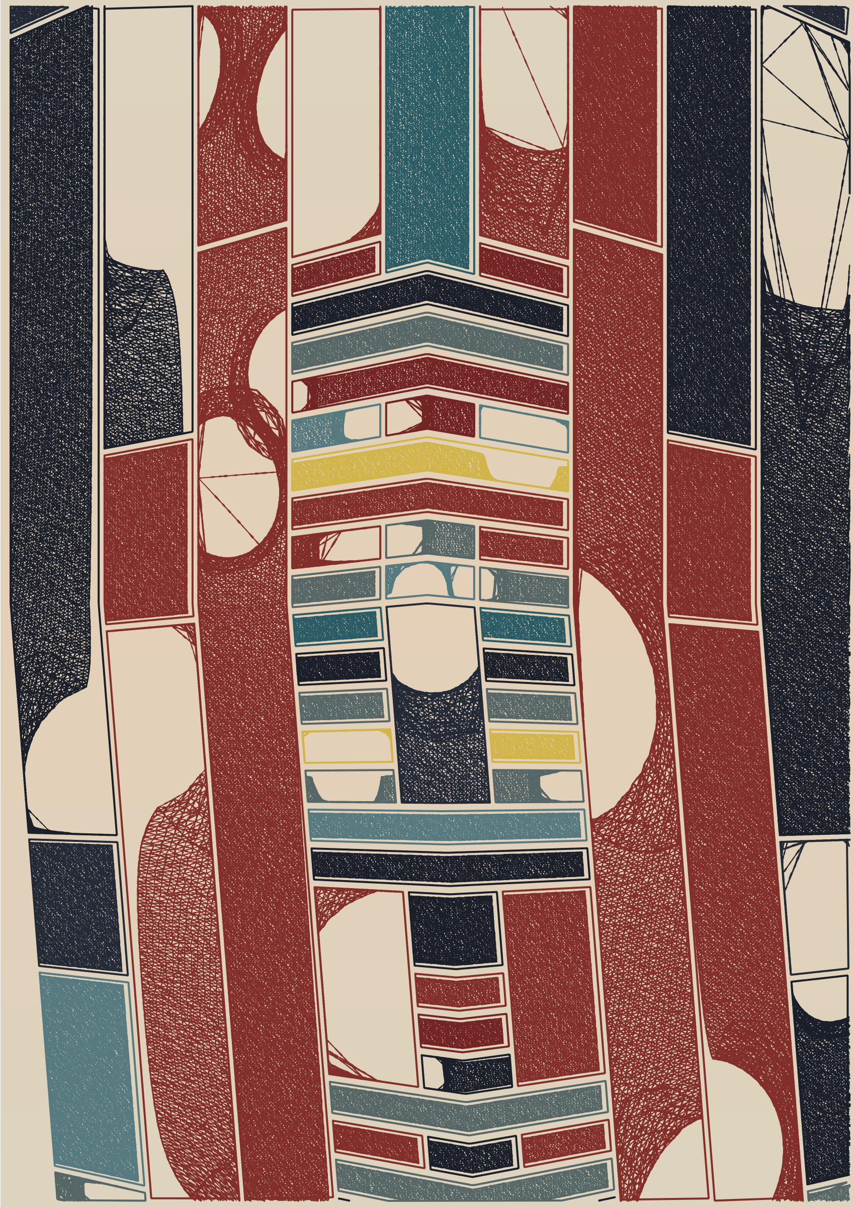 Art Blocks - Art Blocks v2 - Edifice #148 - NFT # 204000148