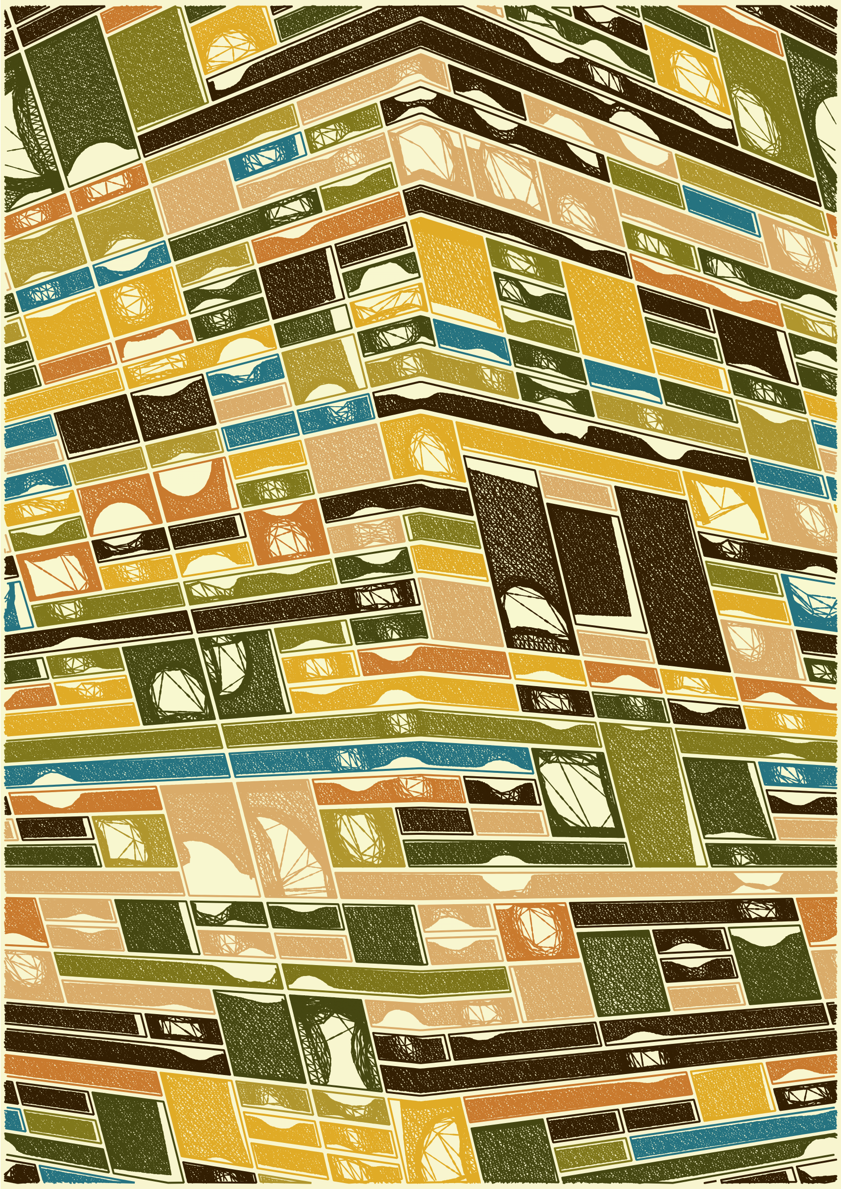 Art Blocks - Art Blocks v2 - Edifice #173 - NFT # 204000173