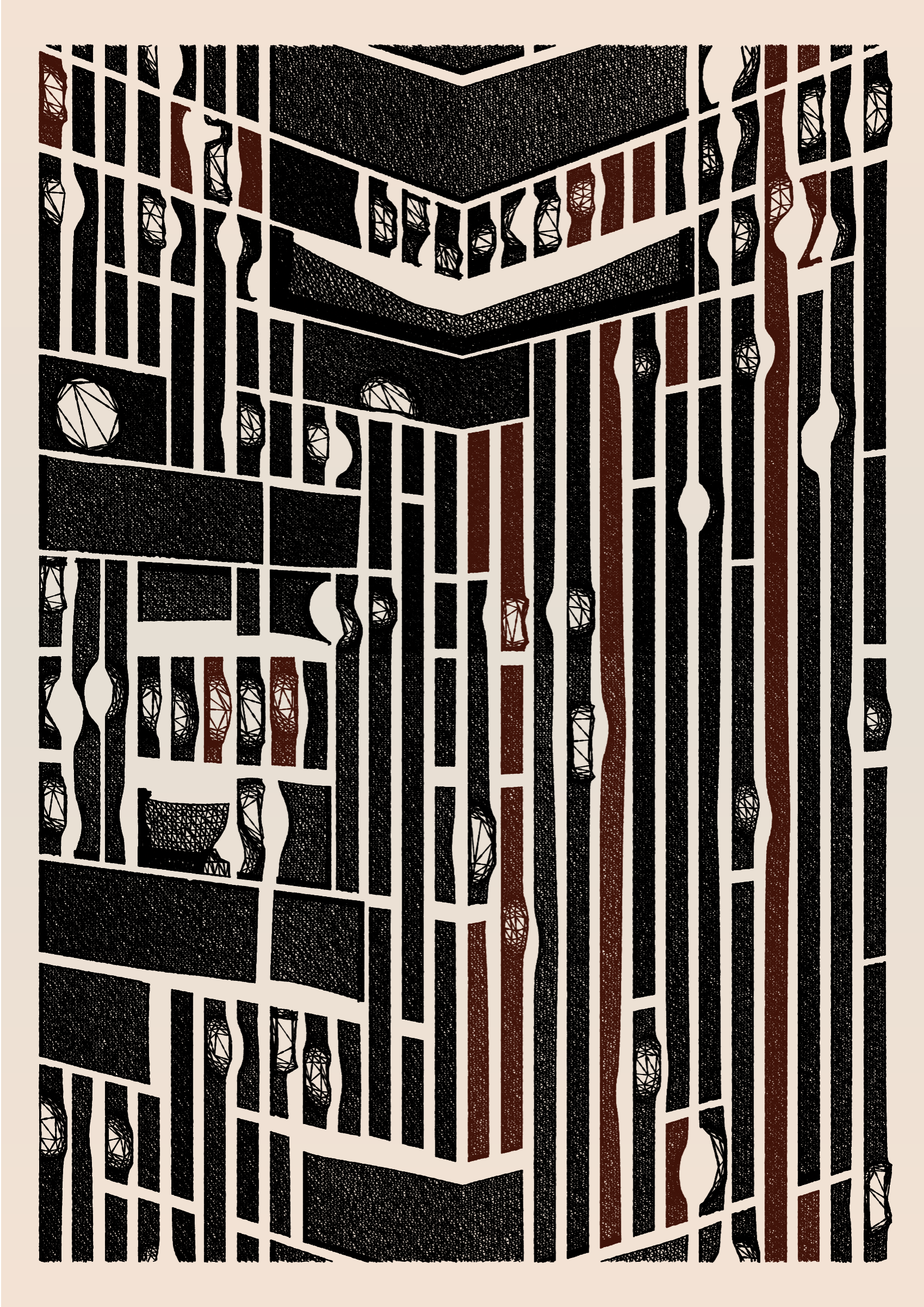 Art Blocks - Art Blocks v2 - Edifice #176 - NFT # 204000176