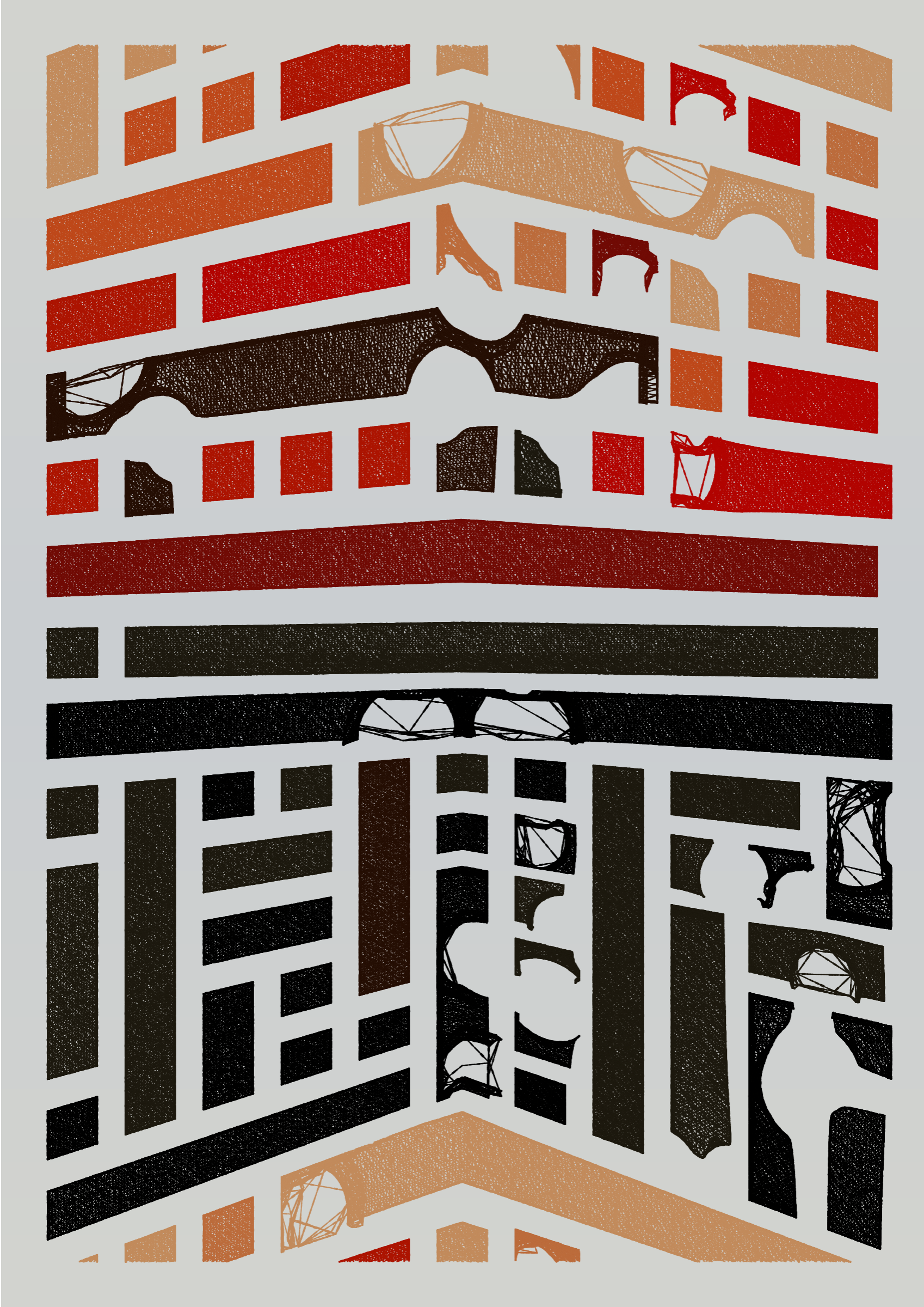 Art Blocks - Art Blocks v2 - Edifice #182 - NFT # 204000182