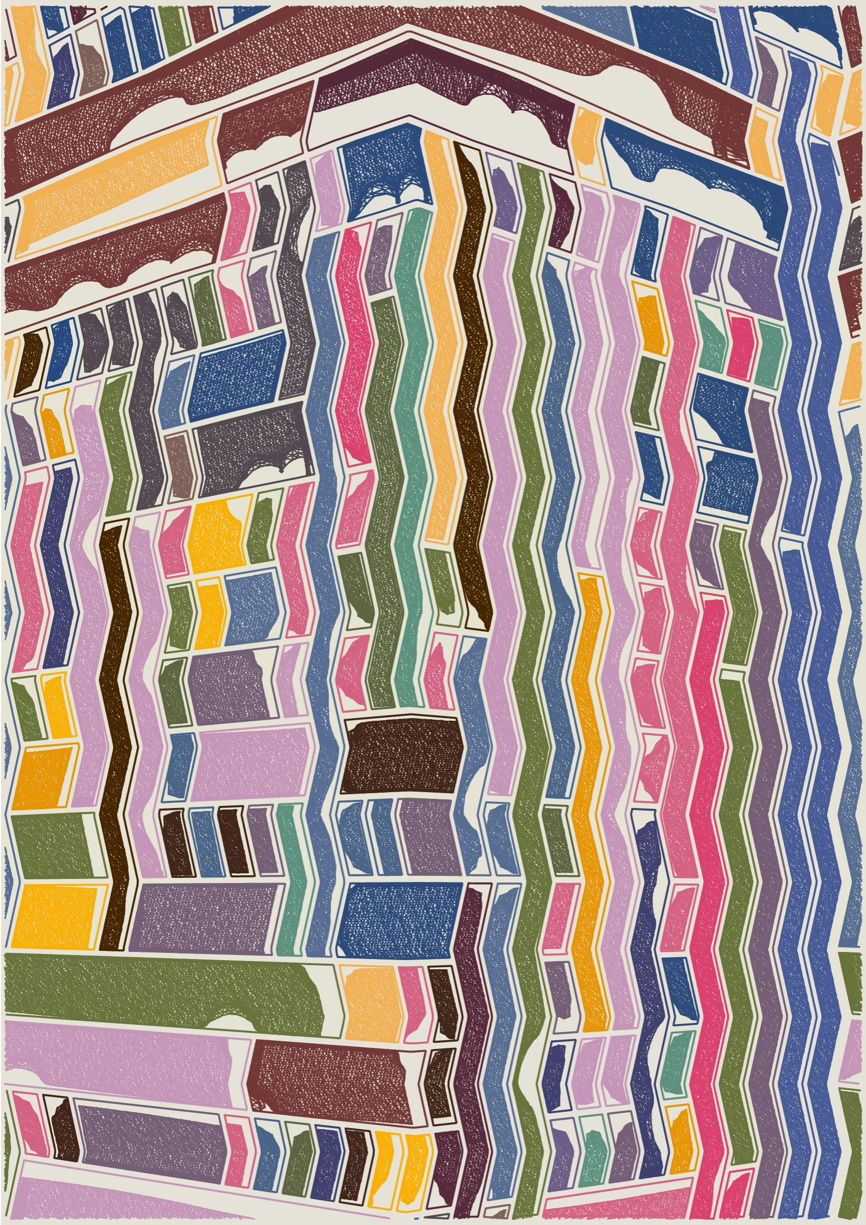 Art Blocks - Art Blocks v2 - Edifice #202 - NFT # 204000202