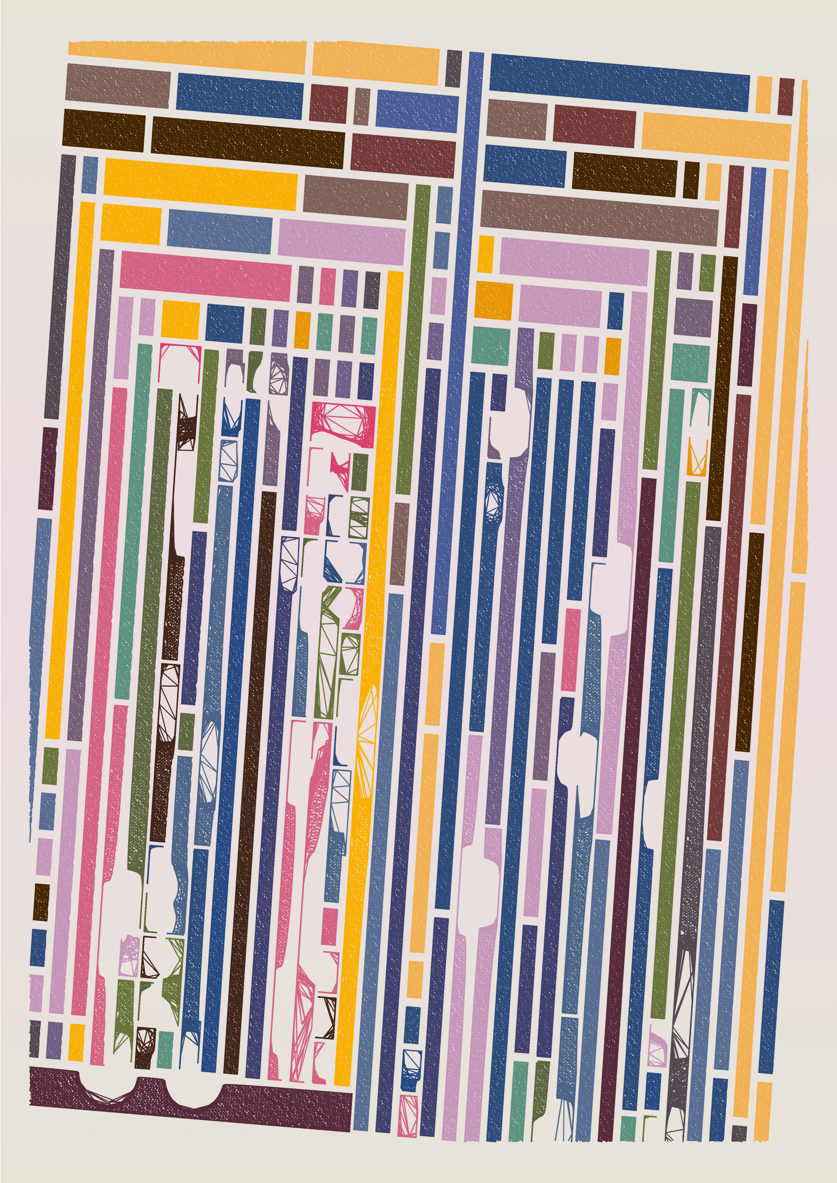 Art Blocks - Art Blocks v2 - Edifice #206 - NFT # 204000206